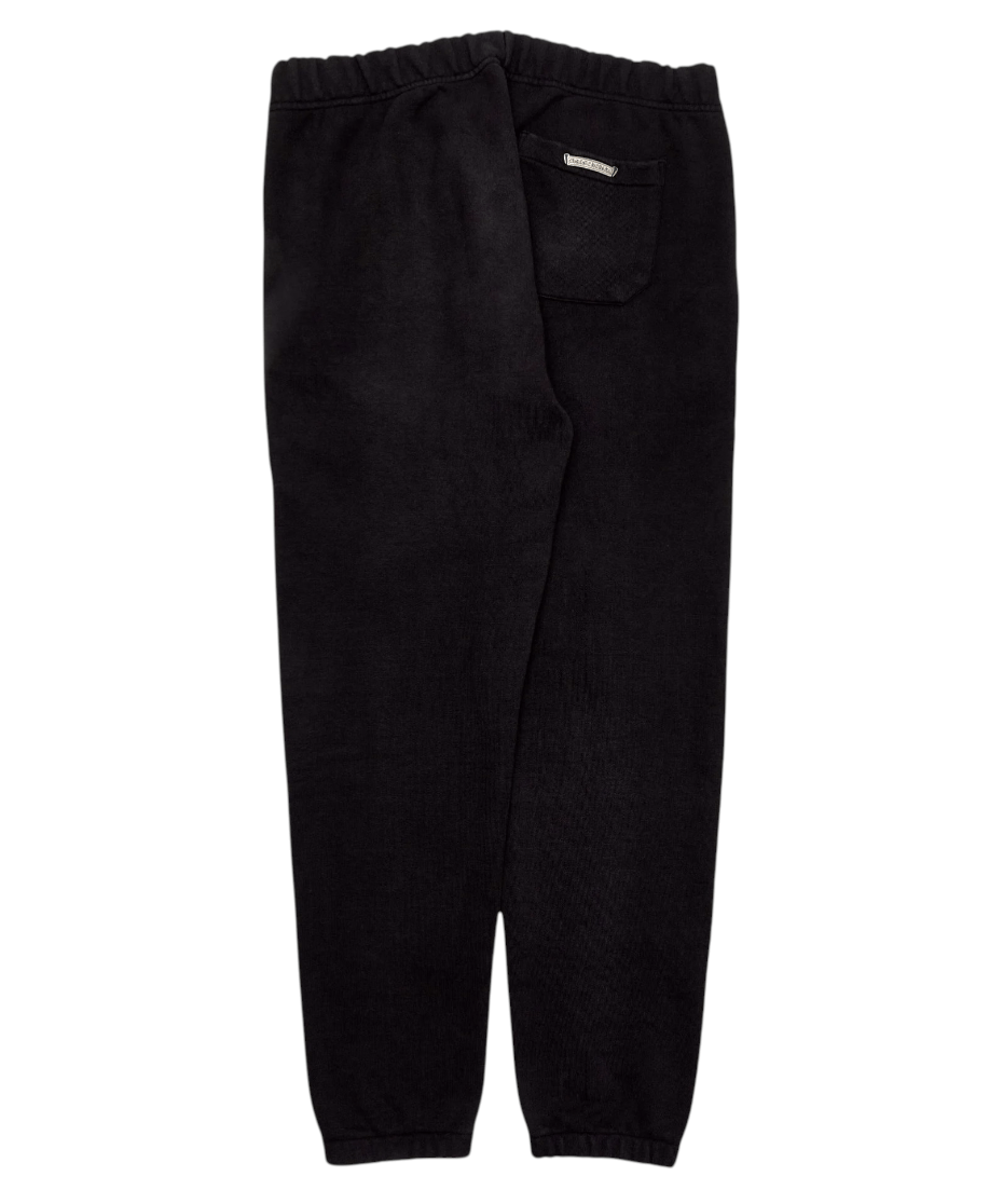 Chrome Hearts Paper Jam Triple Leather Cross Patch Sweatpants Black Black Size US 33 - 2 Thumbnail