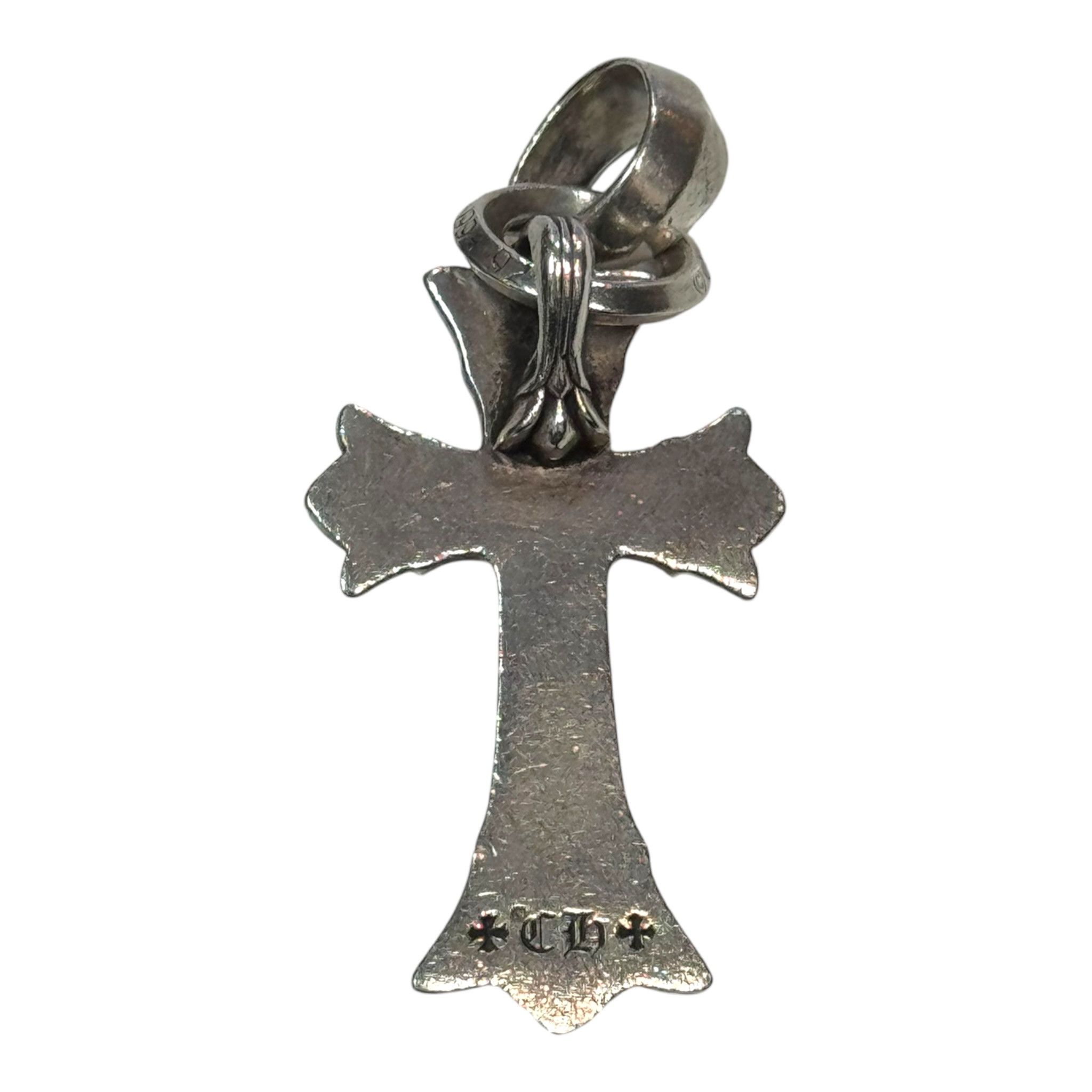 Chrome Hearts Double CH Cross Pendant w Attached Bale Silver Size ONE SIZE - 2 Thumbnail