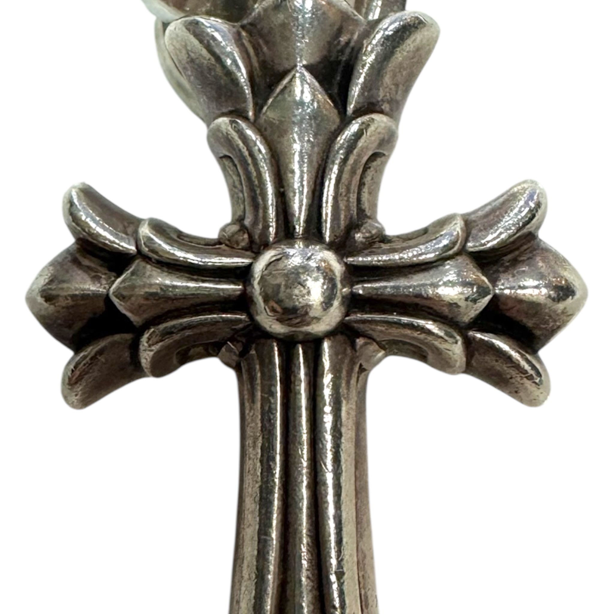 Chrome Hearts Double CH Cross Pendant w Attached Bale Silver Size ONE SIZE - 3 Thumbnail