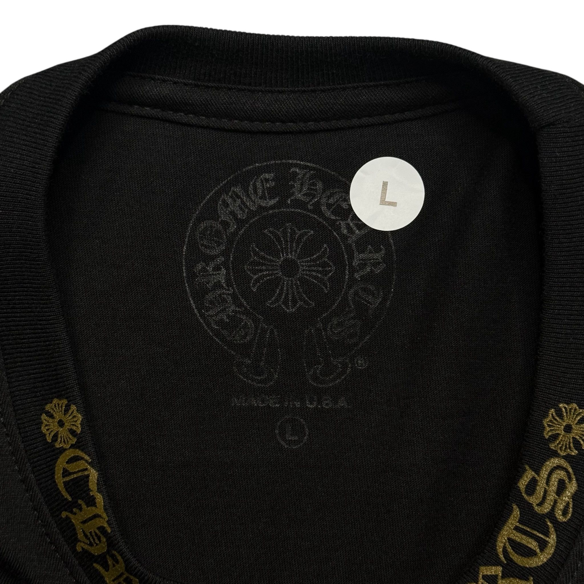 Chrome Hearts Neck Logo Short Sleeve Tee Shirt Black Army Green Size US L / EU 52-54 / 3 - 4 Thumbnail