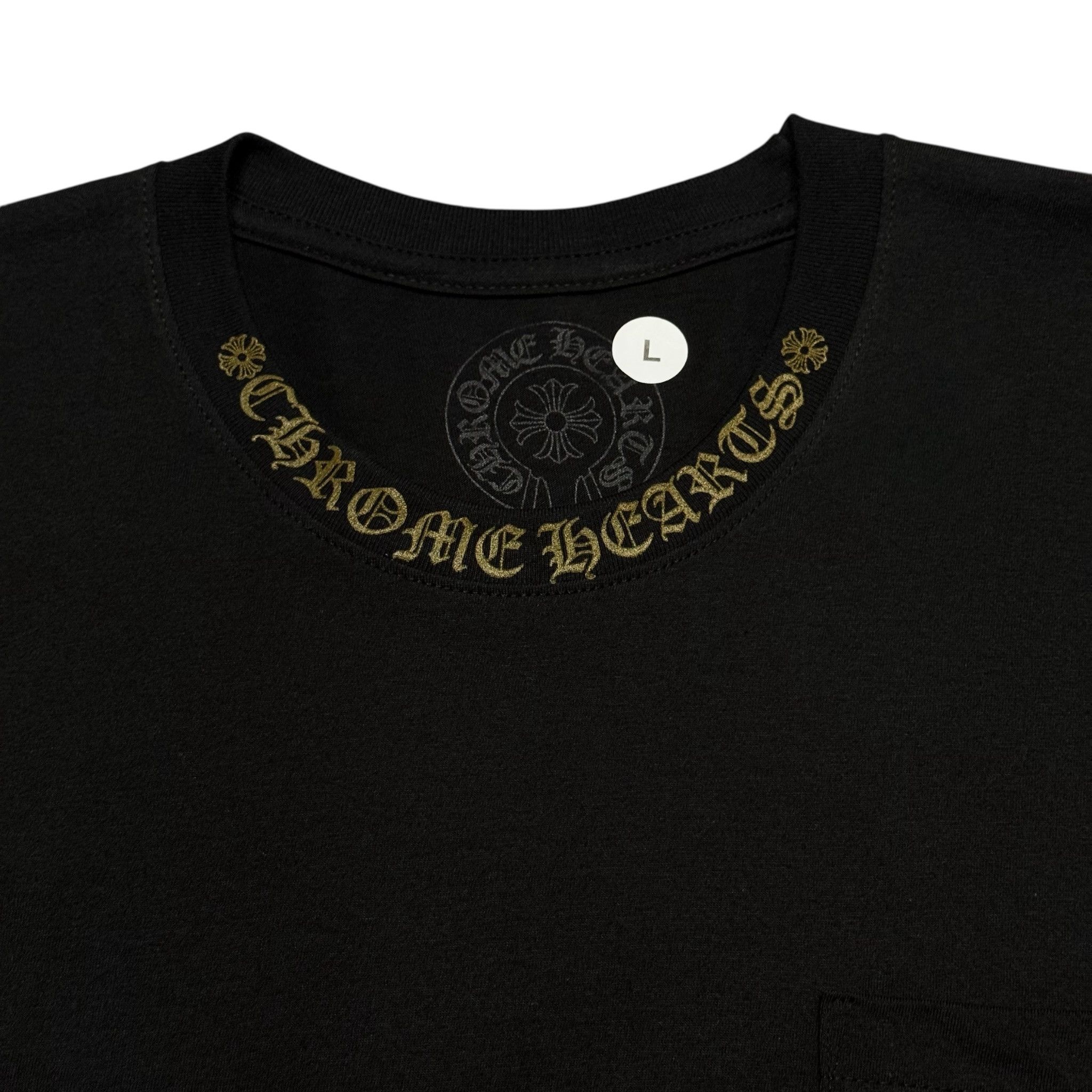 Chrome Hearts Neck Logo Short Sleeve Tee Shirt Black Army Green Size US L / EU 52-54 / 3 - 3 Thumbnail