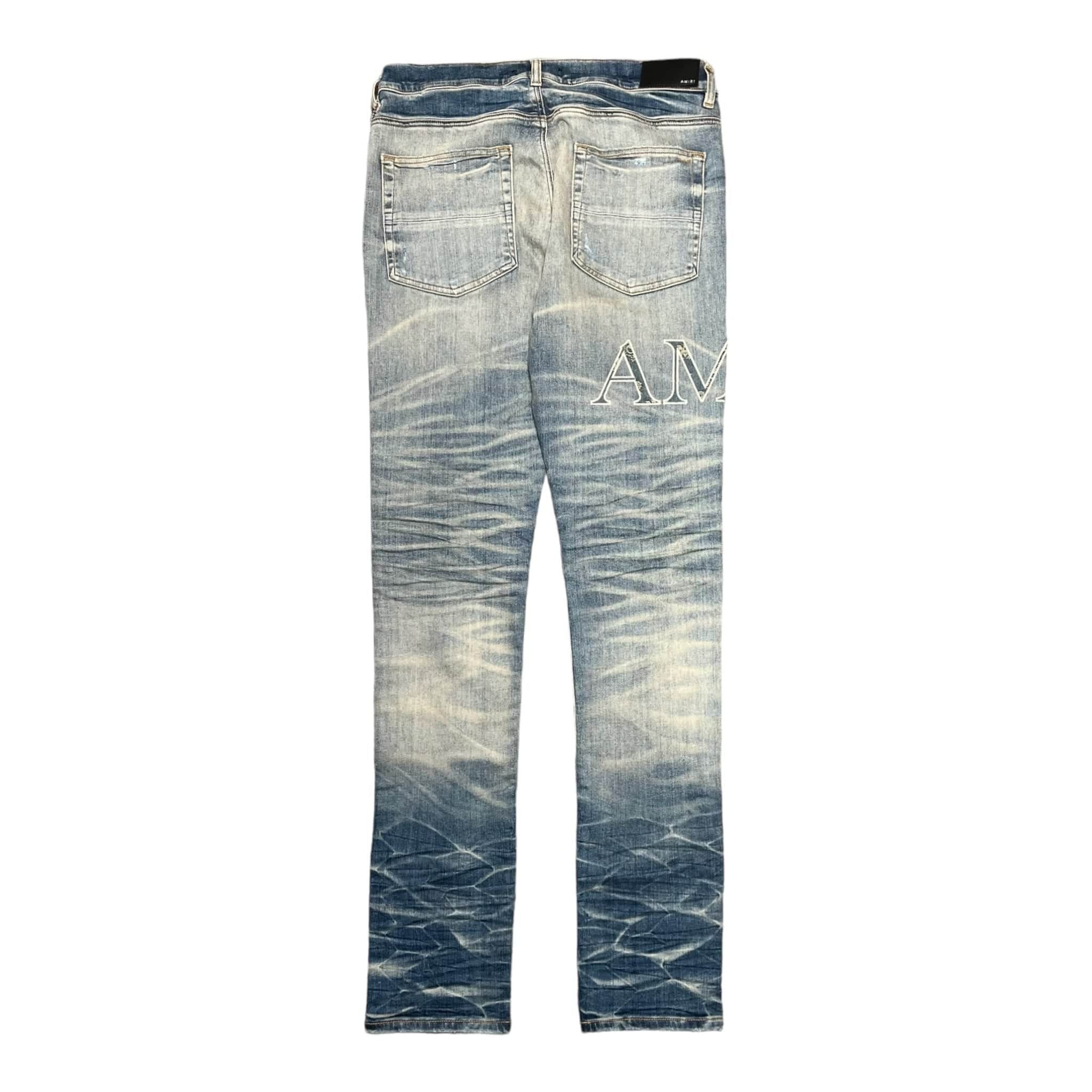 Amiri Amiri Core Logo Bandana Jacquard Jeans Vintage Indigo Size US 31 - 3 Thumbnail