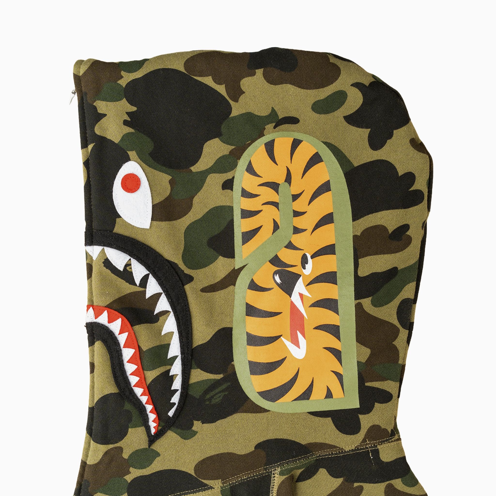 Bape Shark Full Zip Hooded Sweatshirt Color Camo Green Size US L / EU 52-54 / 3 - 4 Thumbnail