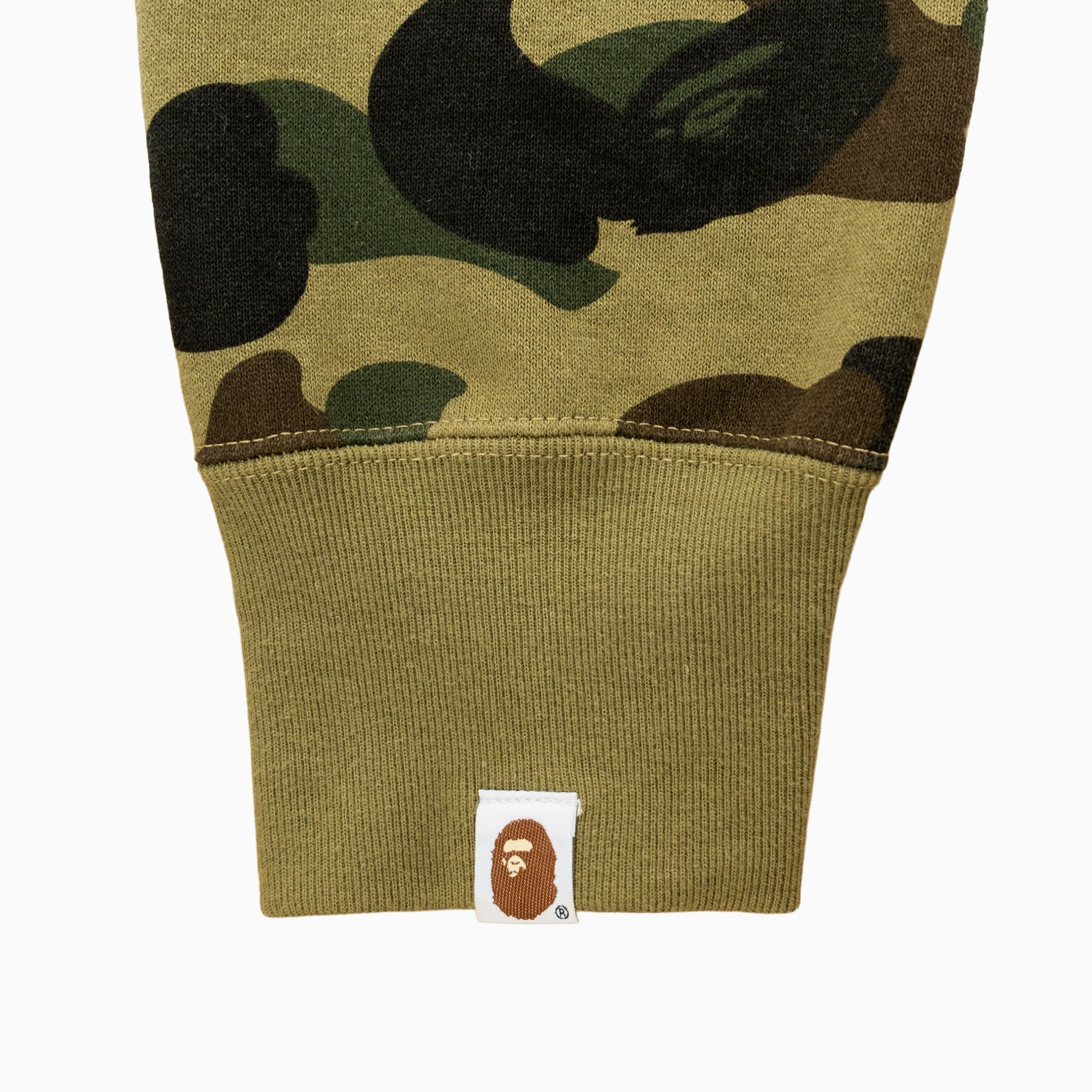 Bape Shark Full Zip Hooded Sweatshirt Color Camo Green Size US L / EU 52-54 / 3 - 3 Thumbnail