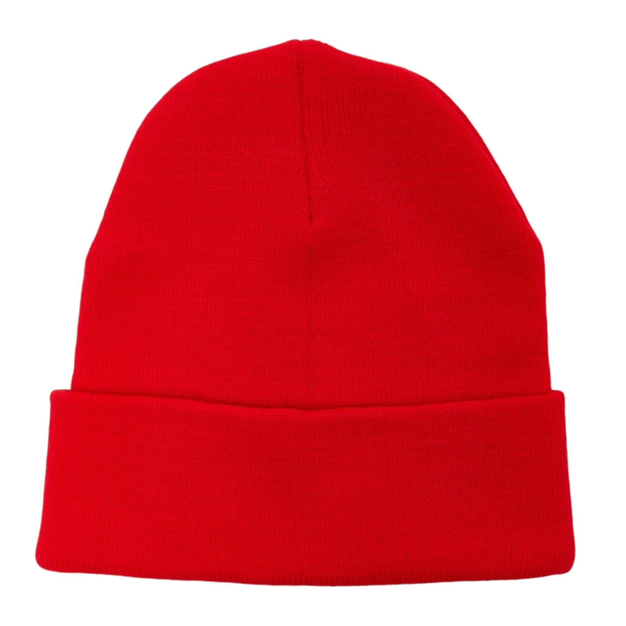 Chrome Hearts Embroidered Plus Logo Beanie Red White Size ONE SIZE - 2 Thumbnail