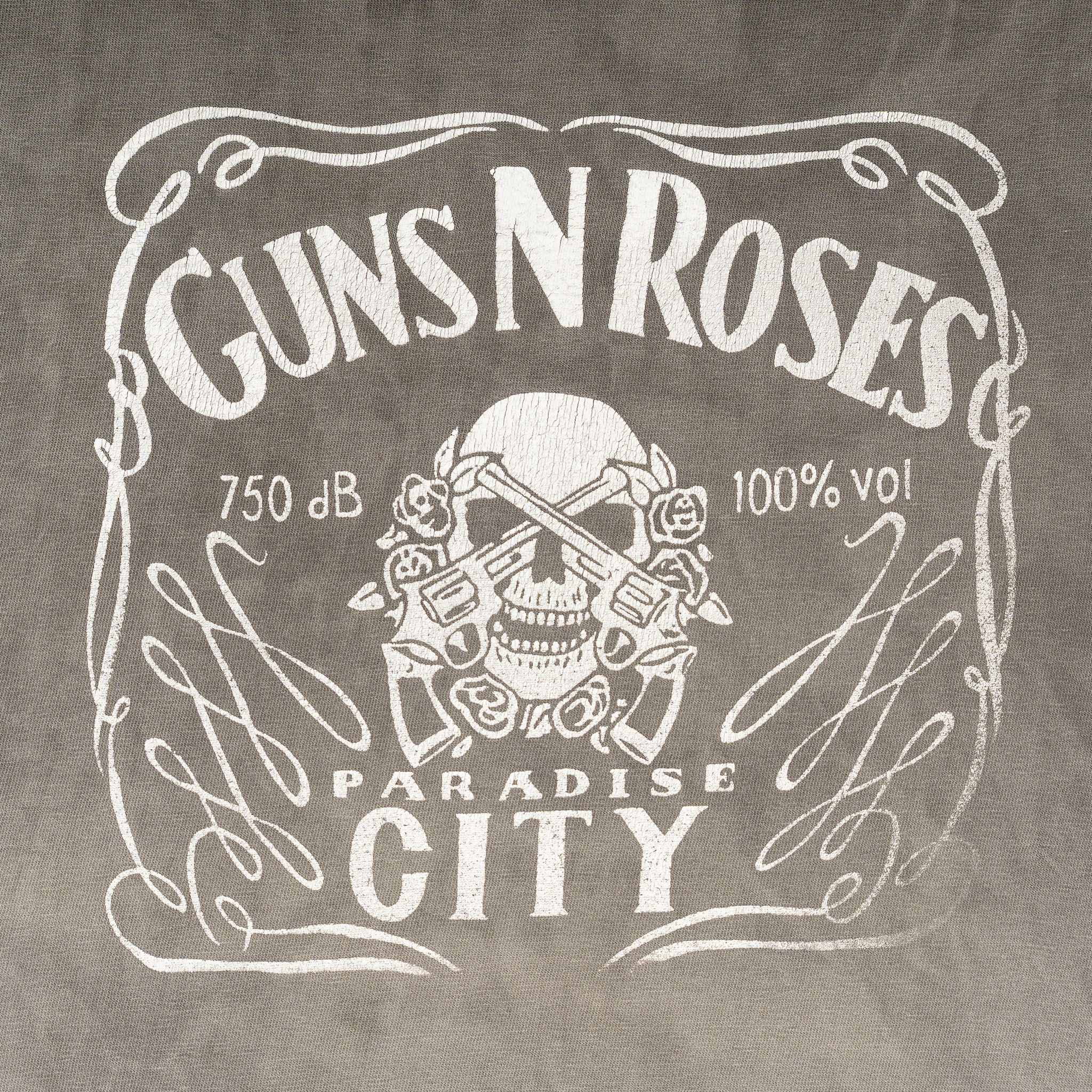 Vintage 1980s Guns N Roses Paradise City Short Sleeve Tee Shirt Gre Size US L / EU 52-54 / 3 - 3 Thumbnail