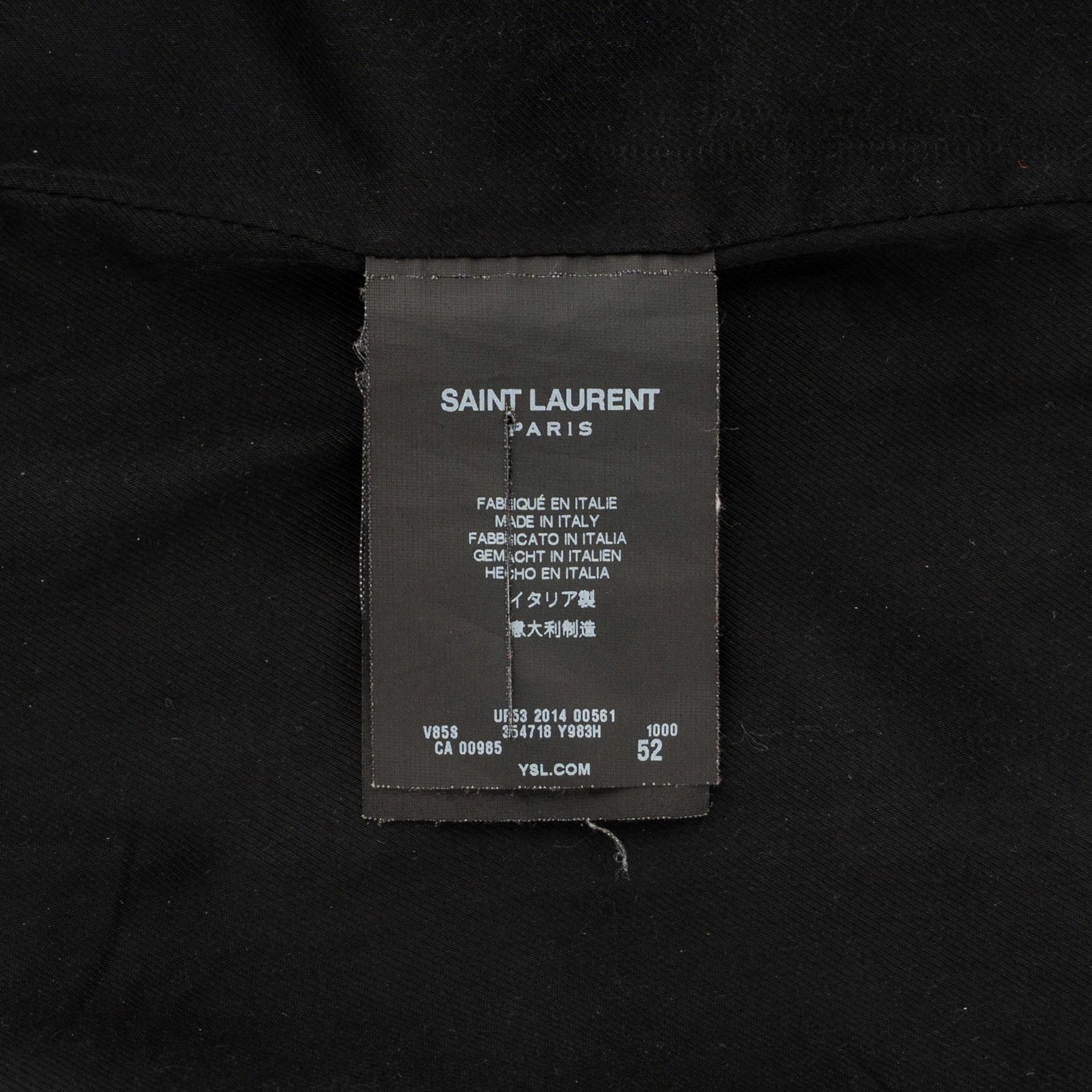 Yves Saint Laurent Teddy Varsity Jacket Black White Size US XXL / EU 58 / 5 - 4 Thumbnail