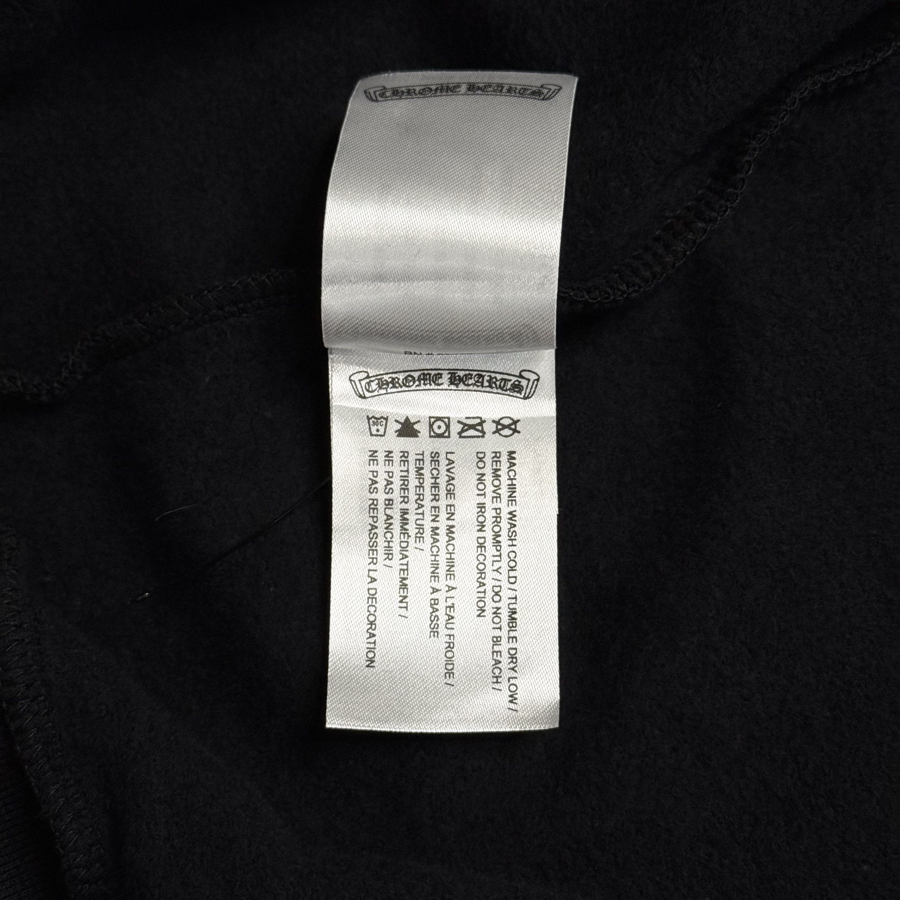 Chrome Hearts Miami Exclusive Vertical Logo Hooded Sweatshirt Black Size US L / EU 52-54 / 3 - 7 Thumbnail