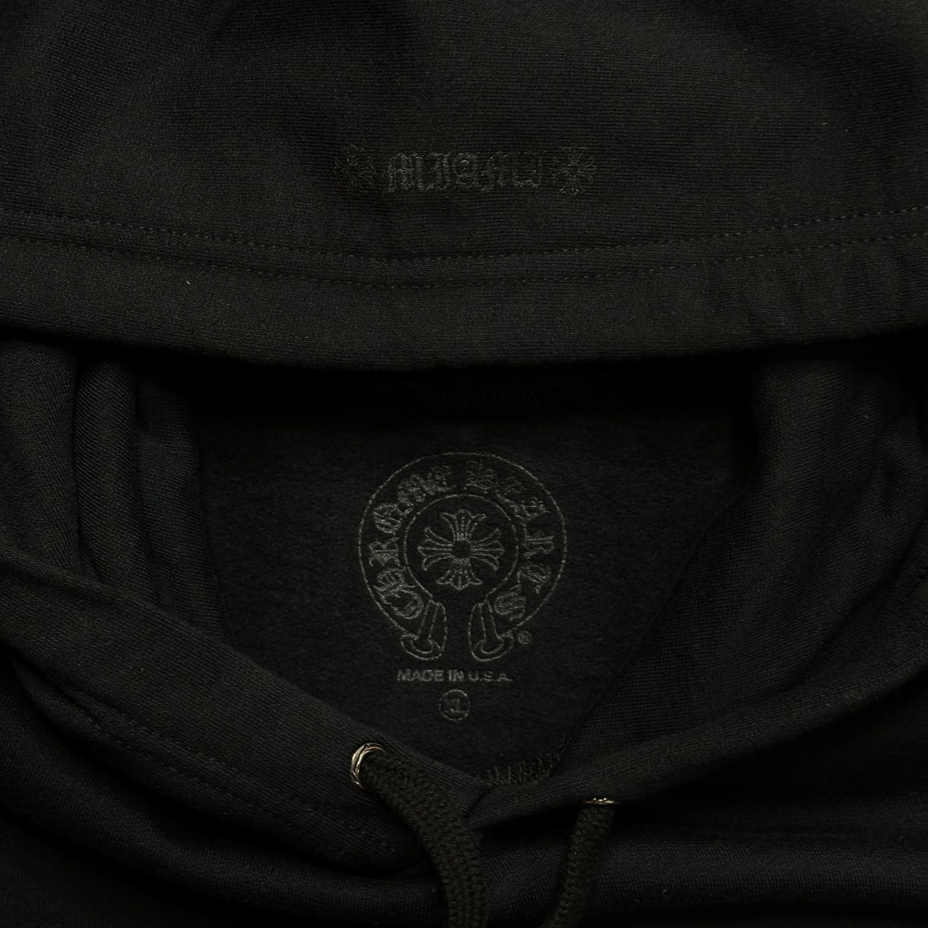 Chrome Hearts Miami Exclusive Vertical Logo Hooded Sweatshirt Black Size US L / EU 52-54 / 3 - 5 Thumbnail