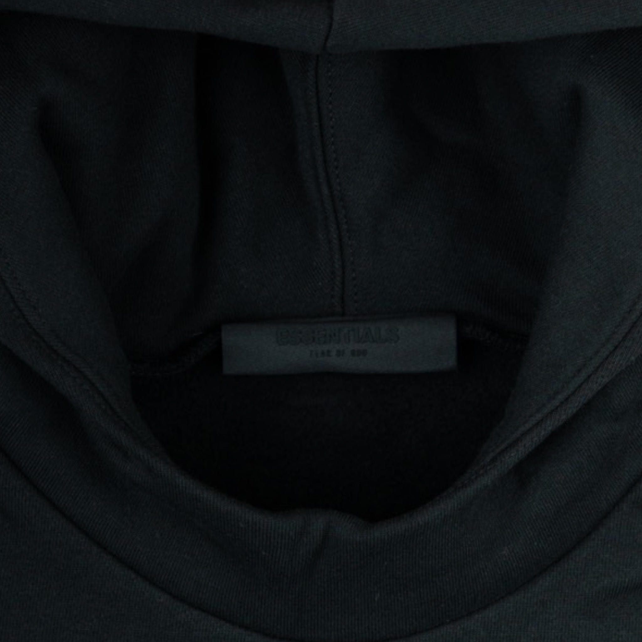 Fear of God Fear of God Essentials Arch Logo Hooded Sweatshirt Jet Black Size US XL / EU 56 / 4 - 5 Thumbnail
