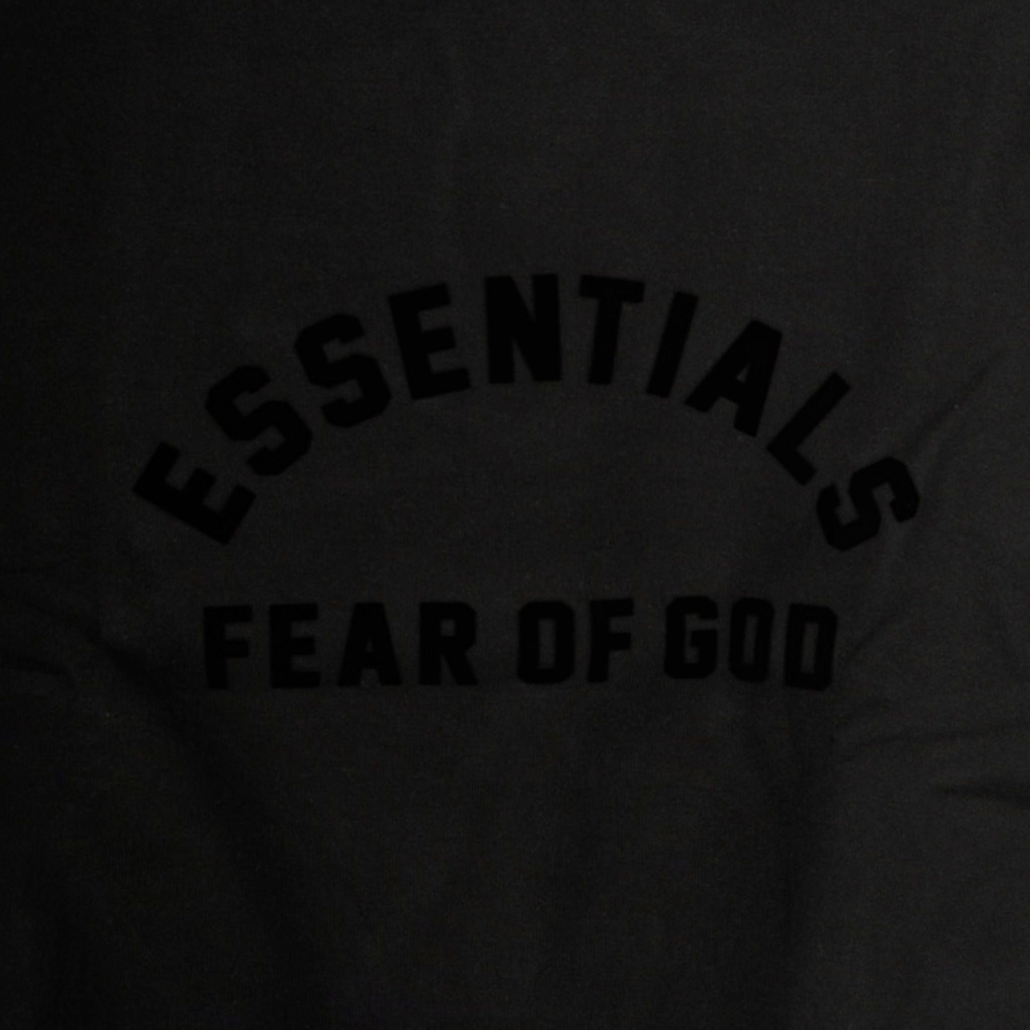 Fear of God Fear of God Essentials Arch Logo Hooded Sweatshirt Jet Black Size US XL / EU 56 / 4 - 3 Thumbnail