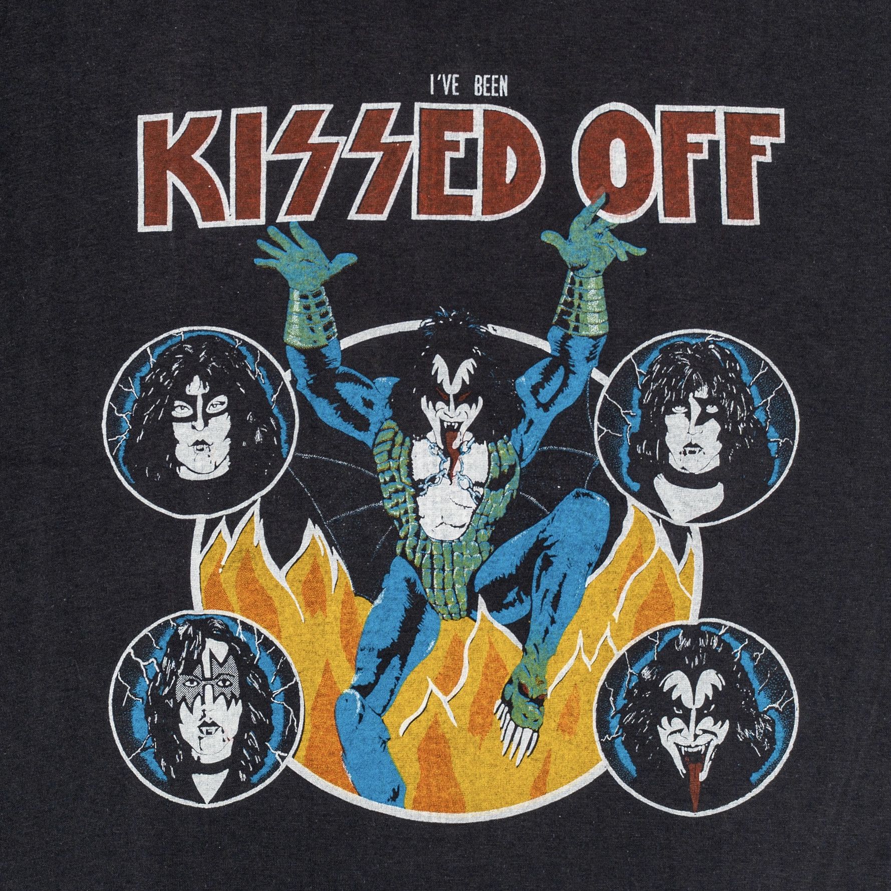 Vintage 1986 Kiss Crazy Nights Tour Logo Short Sleeve Tee Shirt Bla Size US M / EU 48-50 / 2 - 5 Thumbnail