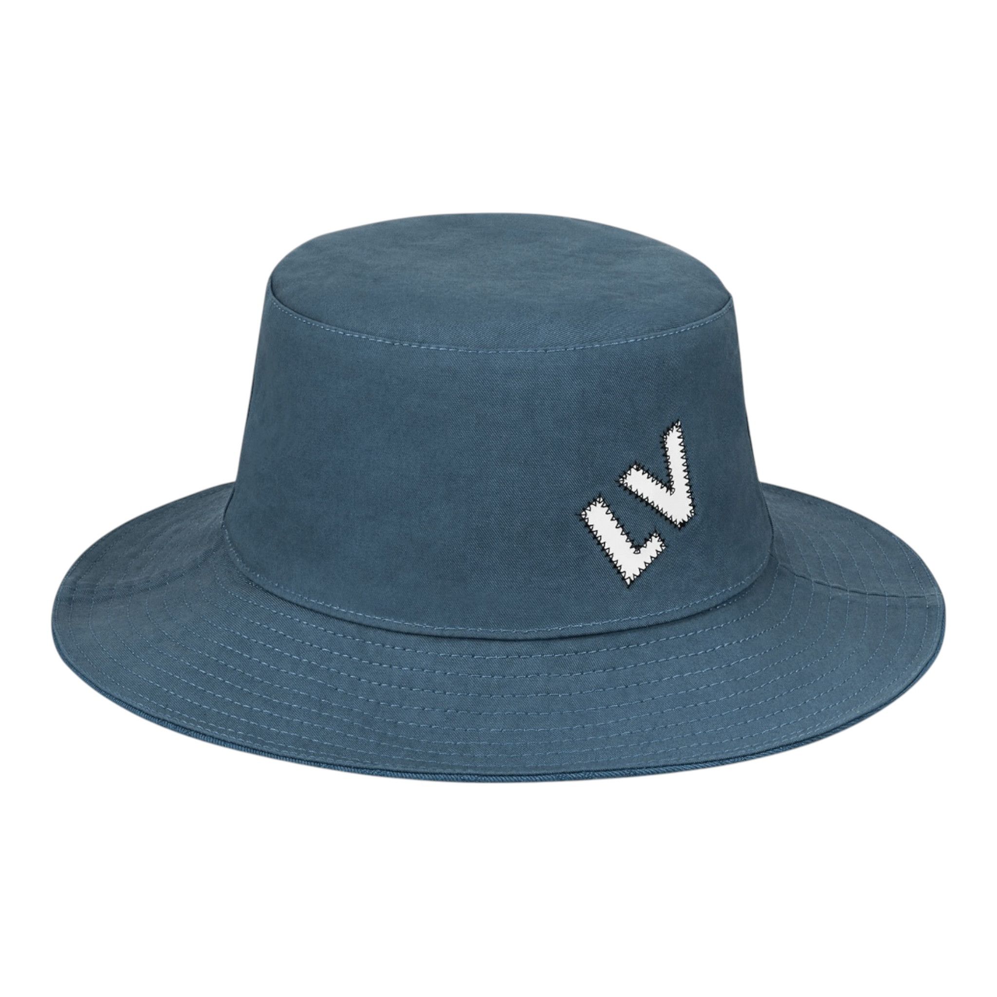 Louis Vuitton Monogram Reversible Denim Bucket Hat Blue Size ONE SIZE - 2 Thumbnail