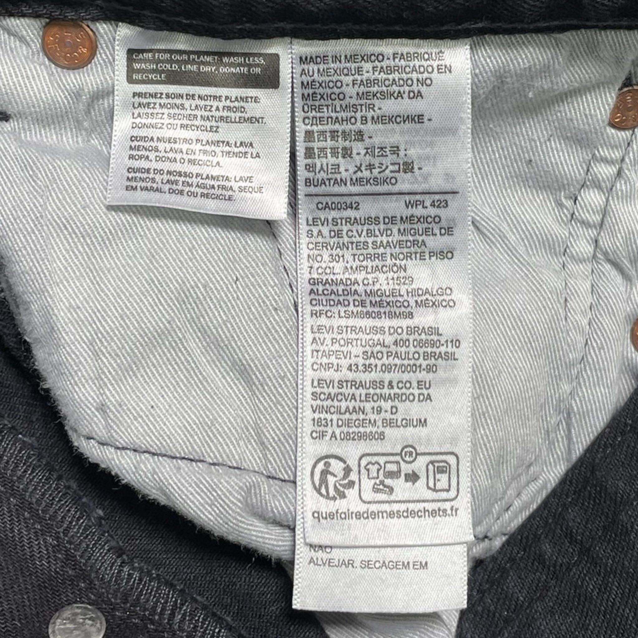DENIM TEARS x Offset Levi’s 501 Cotton Wreath Logo Jeans Black Multi Size US 33 - 5 Thumbnail