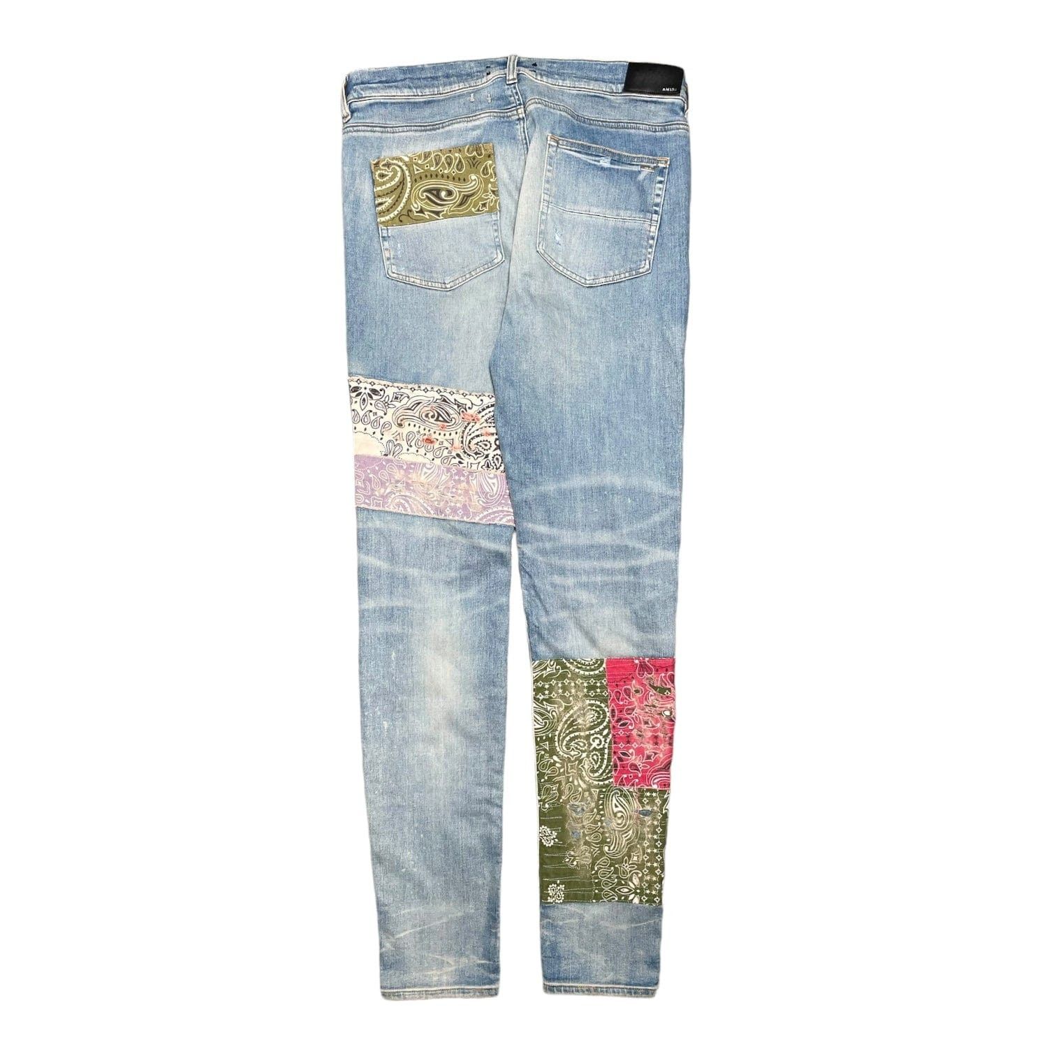 Amiri Amiri Bandana Art Patch Jeans Clay Indigo Size US 38 / EU 54 - 2 Thumbnail