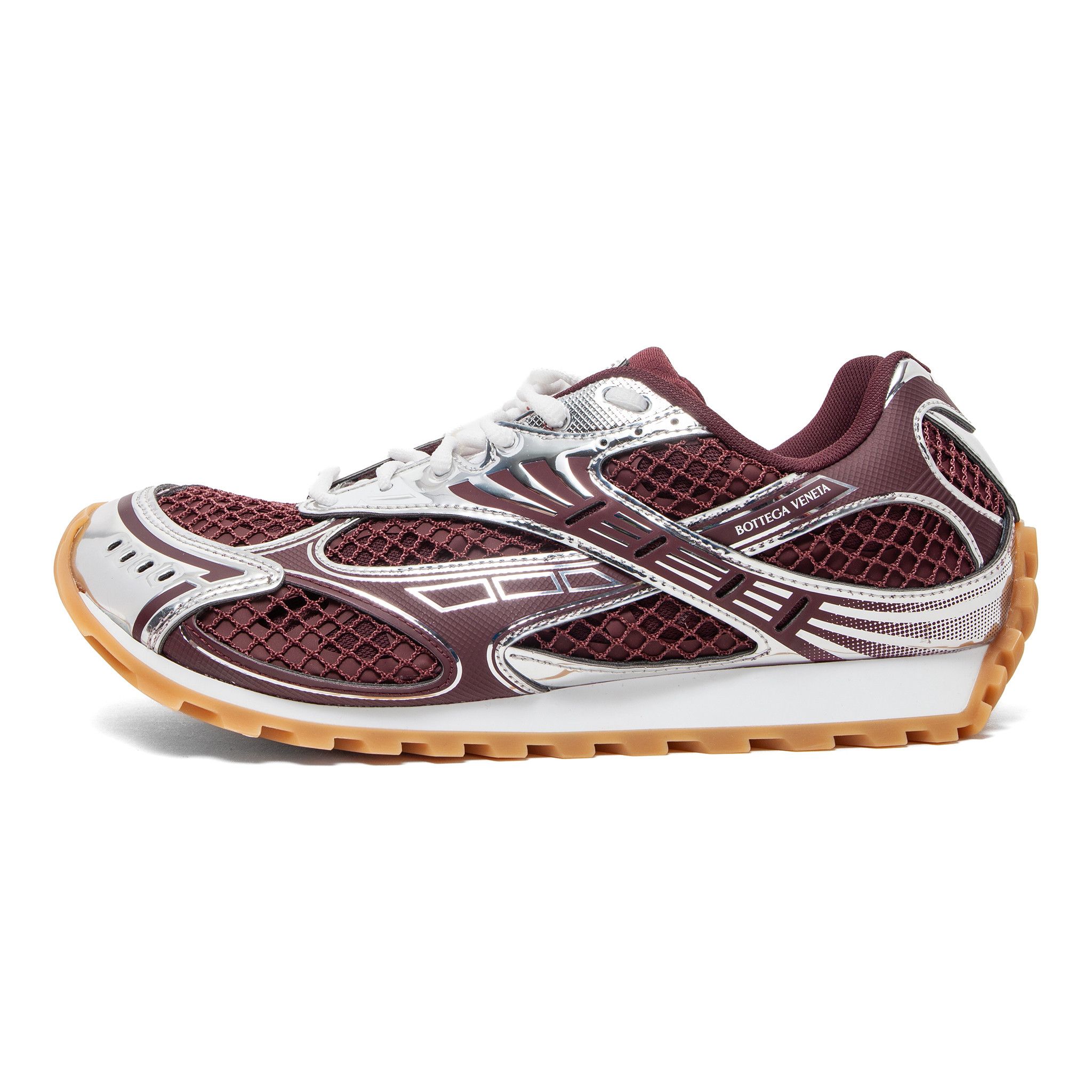 Bottega Veneta Orbit Trainer Burgundy Silver Multi Size US 8 / EU 41 - 2 Thumbnail