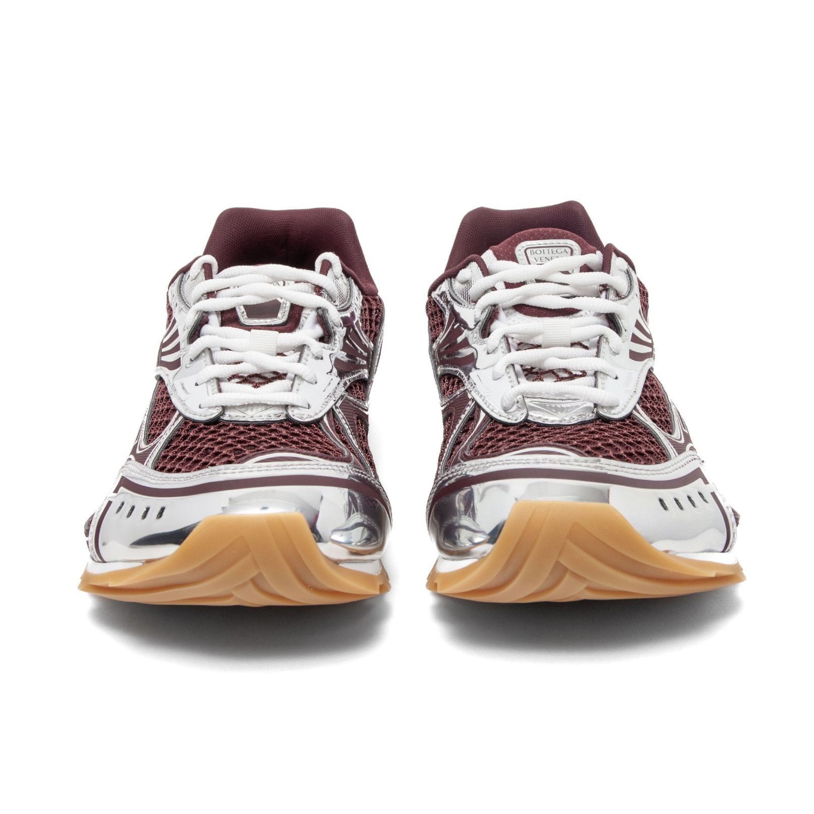Bottega Veneta Orbit Trainer Burgundy Silver Multi Size US 8 / EU 41 - 5 Thumbnail