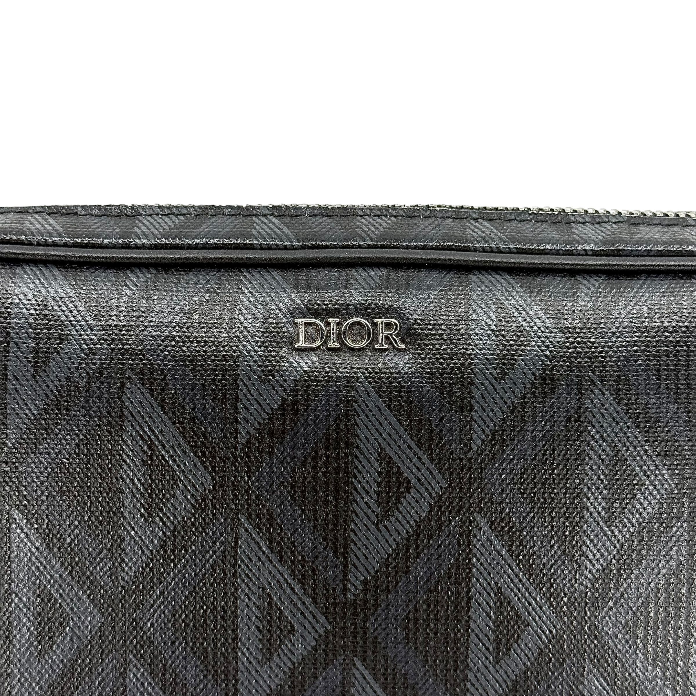 Dior Dior Diamond Logo Triple Pouch Messenger Bag Black Size ONE SIZE - 3 Thumbnail