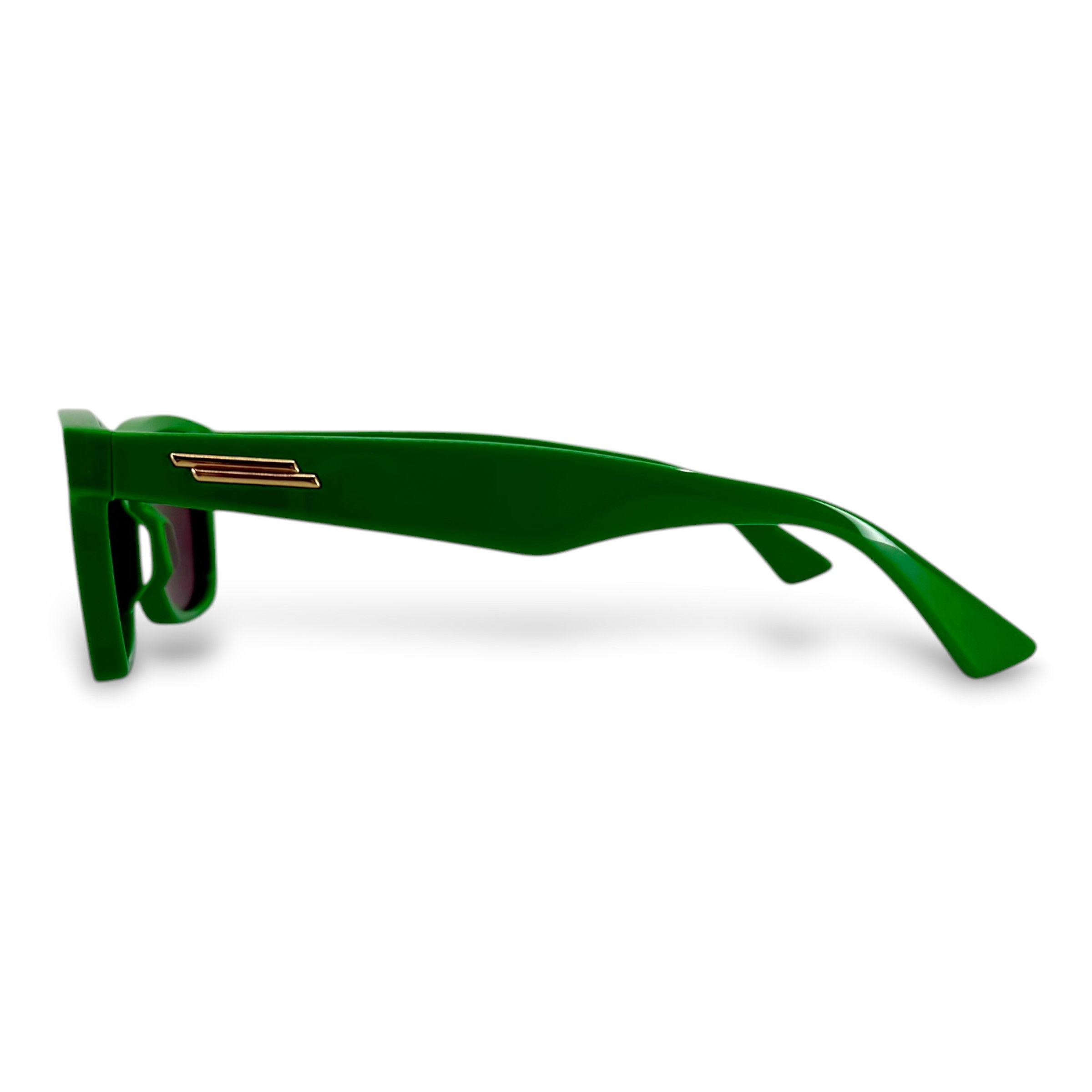 Bottega Veneta Classic Square Glasses Neon Green Size ONE SIZE - 4 Thumbnail