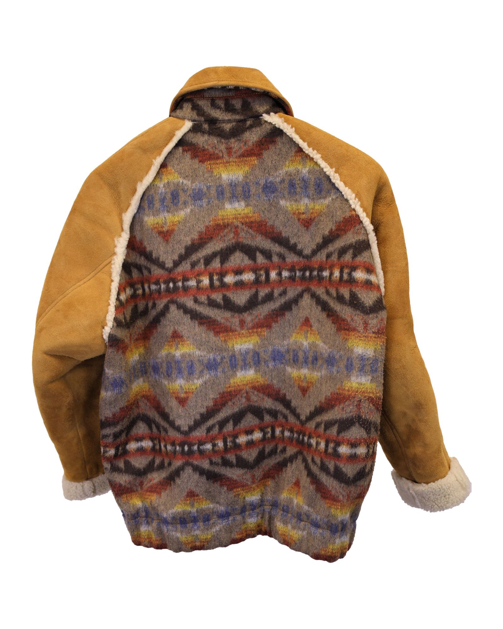 Sandro Sandro Paris Johnson Jacquard Coat in Multicolor Wool & Shee Size XS / US 0-2 / IT 36-38 - 2 Thumbnail