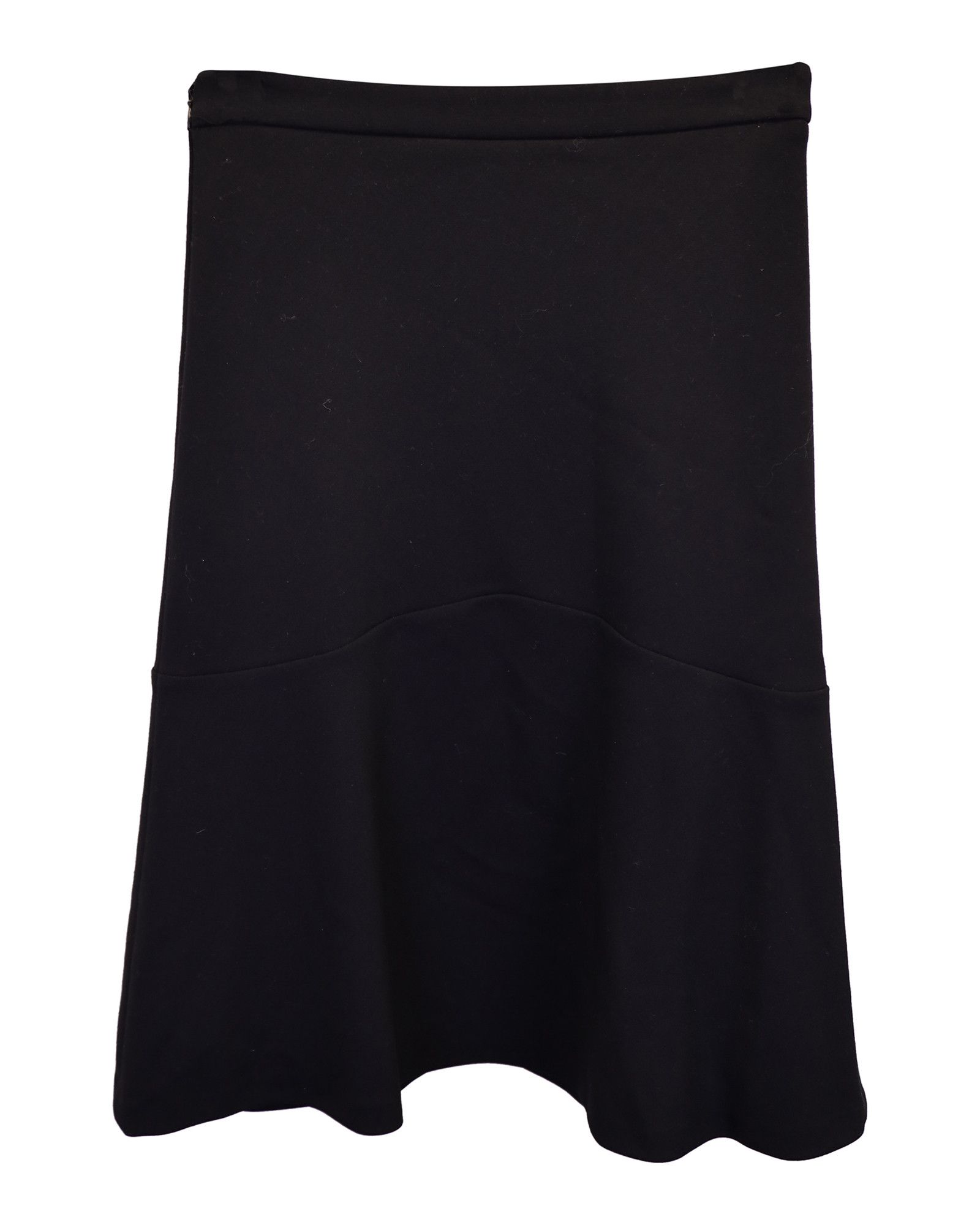 Etro Etro A-Line Knee-Length Skirt in Black Rayon Size 24" / US 00 / IT 34 - 2 Thumbnail