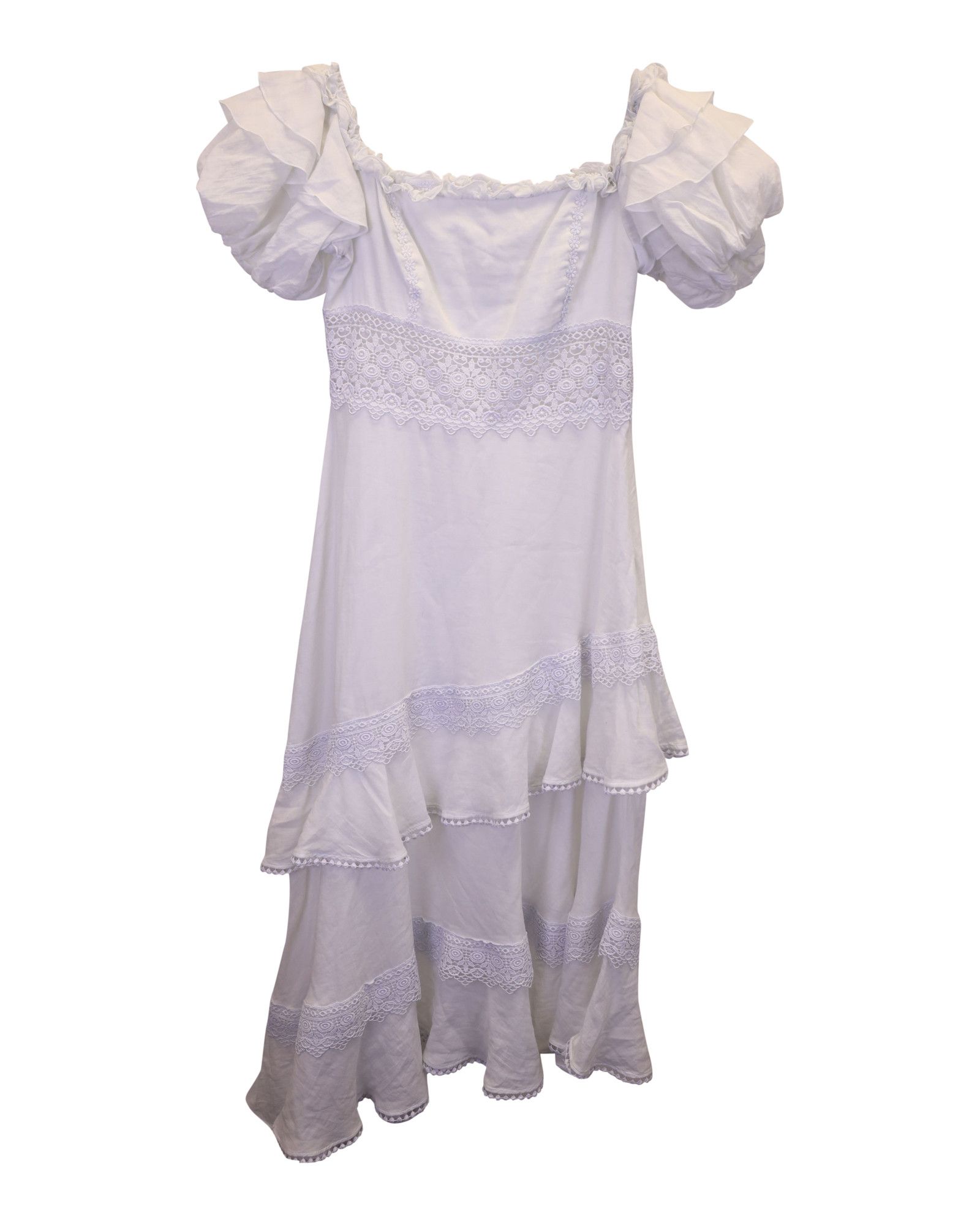 Charo Ruiz Charo Ruiz Carmen Asymmetric Off-the-Shoulder Midi Dress in Size S / US 4 / IT 40 - 2 Thumbnail