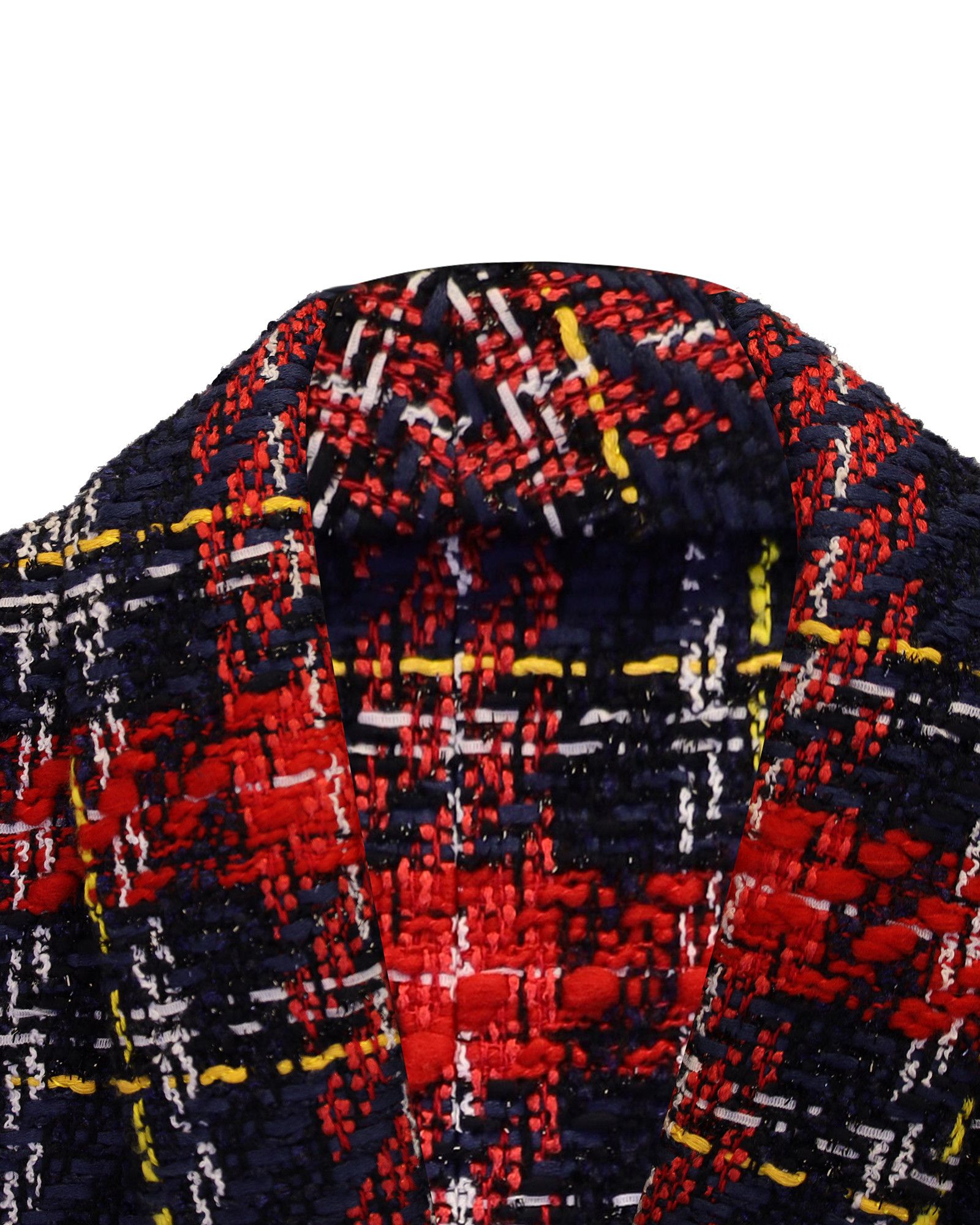 Balmain Balmain Tartan Double Breasted Blazer in Multicolor Tweed Size S / US 4 / IT 40 - 3 Thumbnail