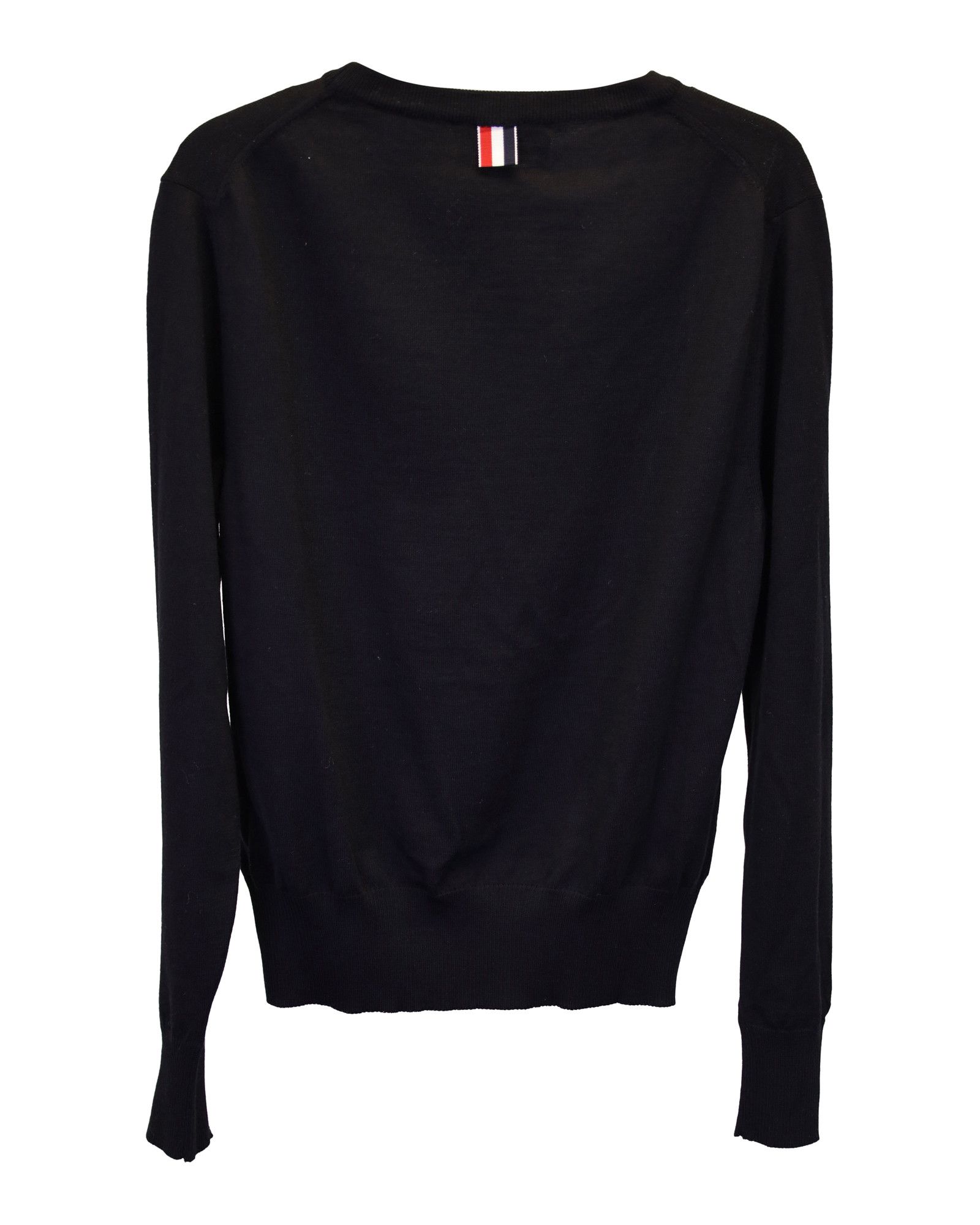 Thom Browne Thom Browne Crew Neck Pullover in Black Merino Wool Size US XS / EU 42 / 0 - 2 Thumbnail