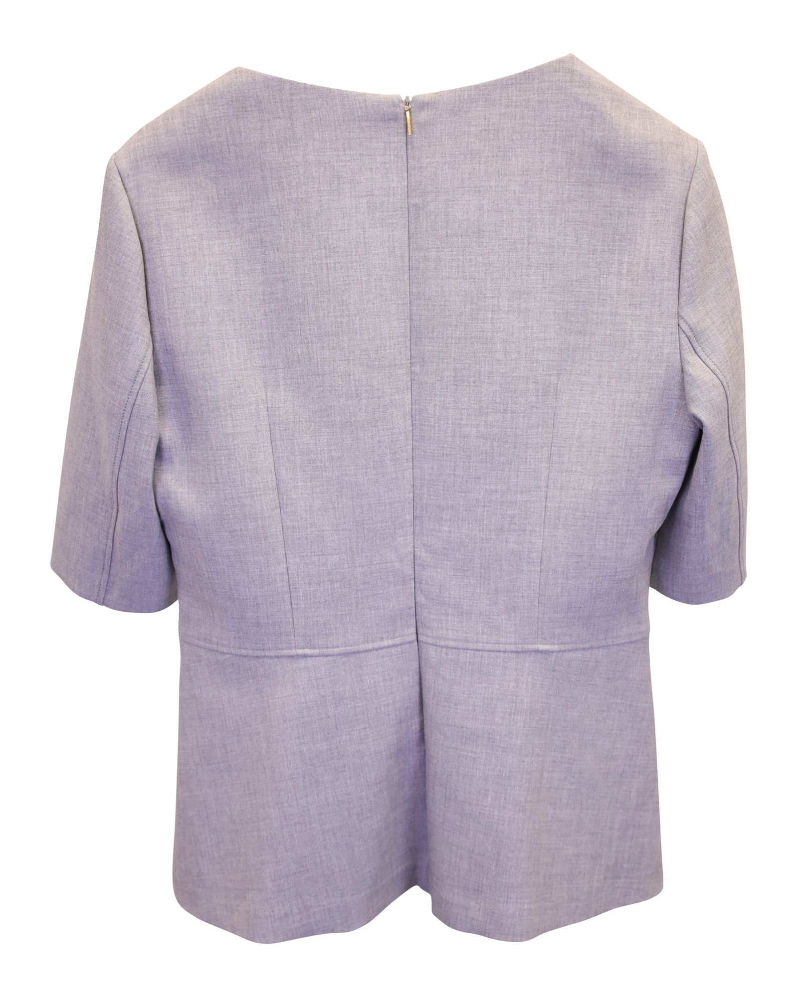 Hugo Boss Hugo Boss V-neck Top in Grey Polyester Viscose Size M / US 6-8 / IT 42-44 - 4 Thumbnail