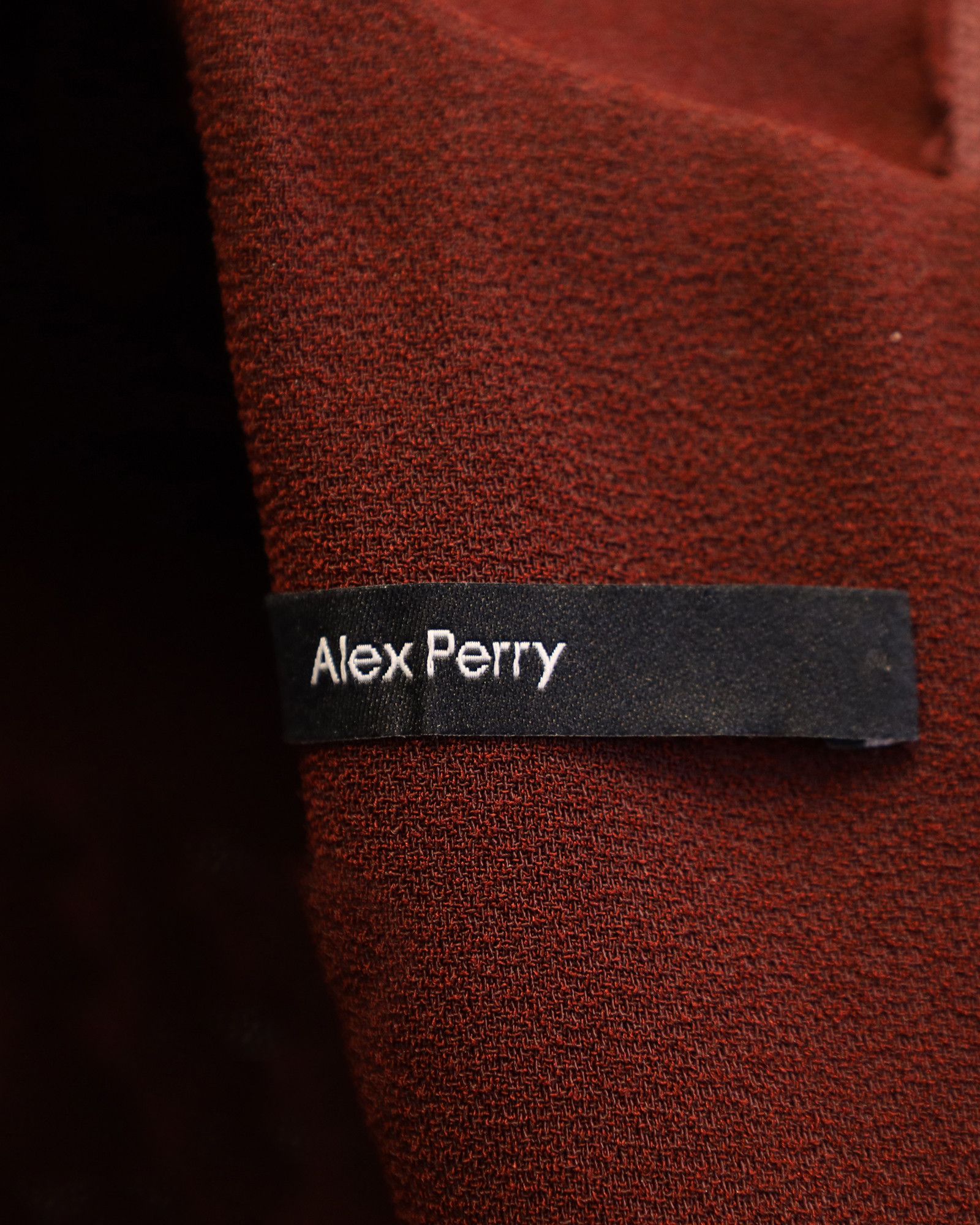 Alex Perry Alex Perry Mock Neck Dress in Burgundy Triacetate Size S / US 4 / IT 40 - 3 Thumbnail