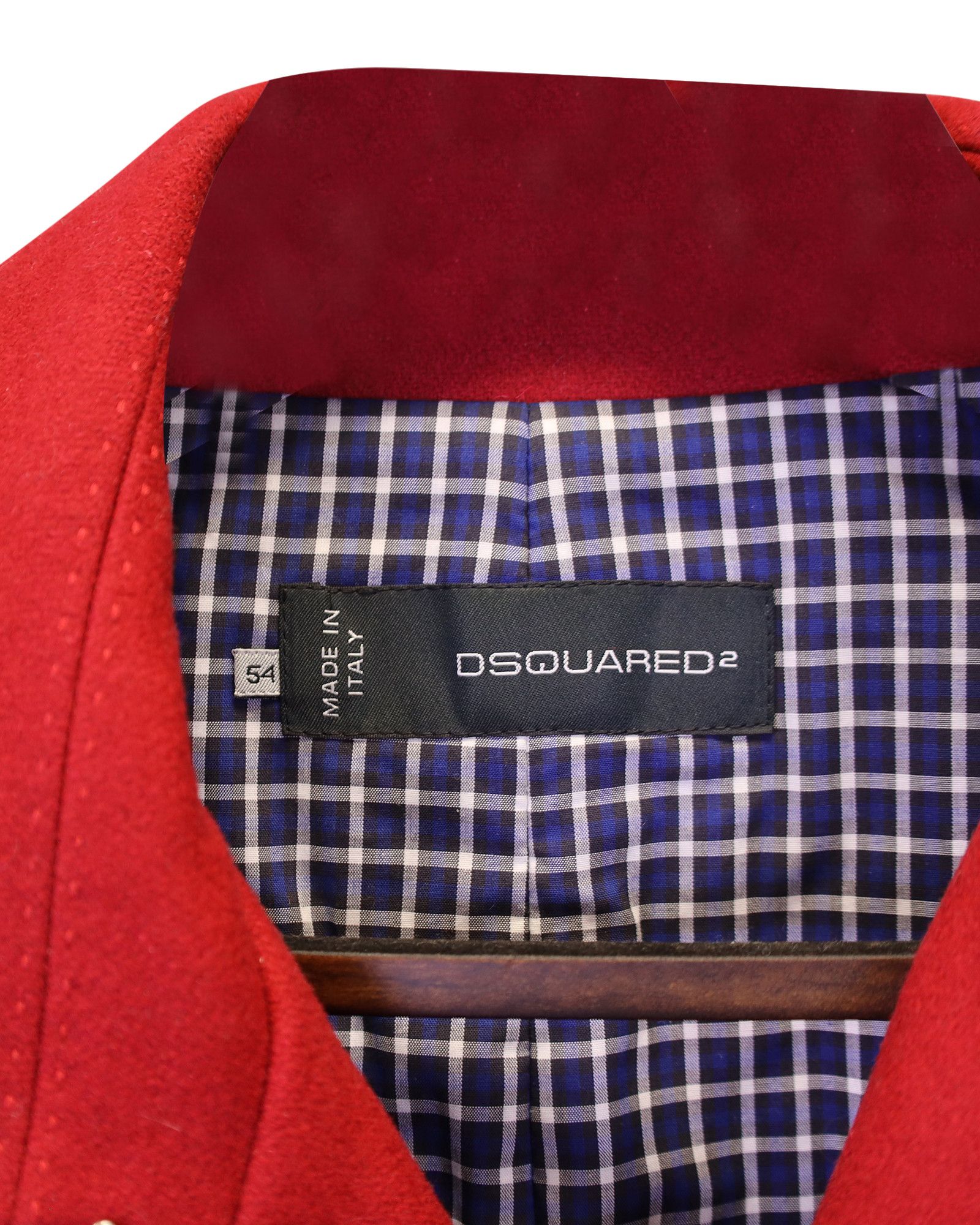 Dsquared2 Dsquared2 Double-Breasted Coat in Red Wool Size US XXL / EU 58 / 5 - 2 Thumbnail