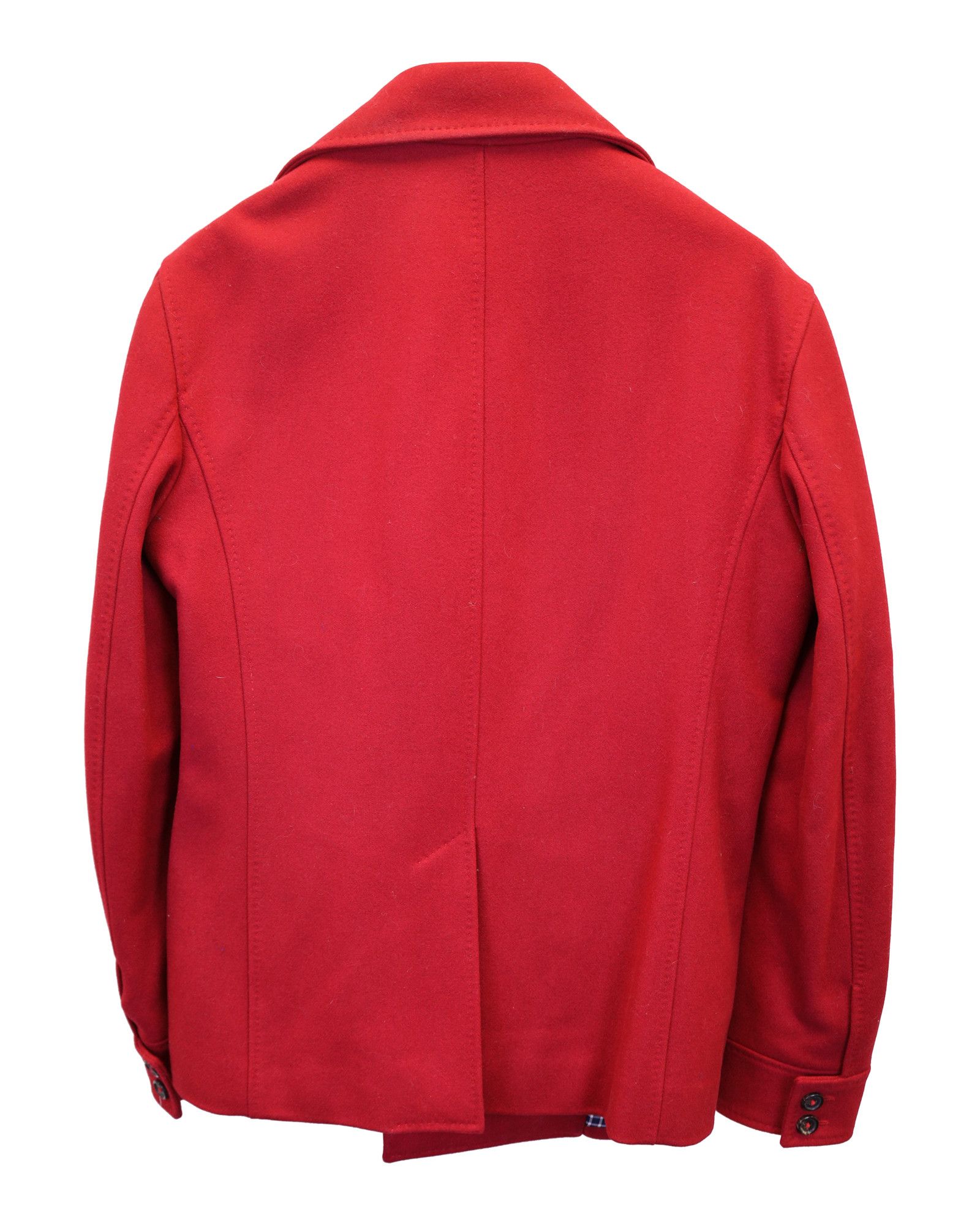 Dsquared2 Dsquared2 Double-Breasted Coat in Red Wool Size US XXL / EU 58 / 5 - 3 Thumbnail