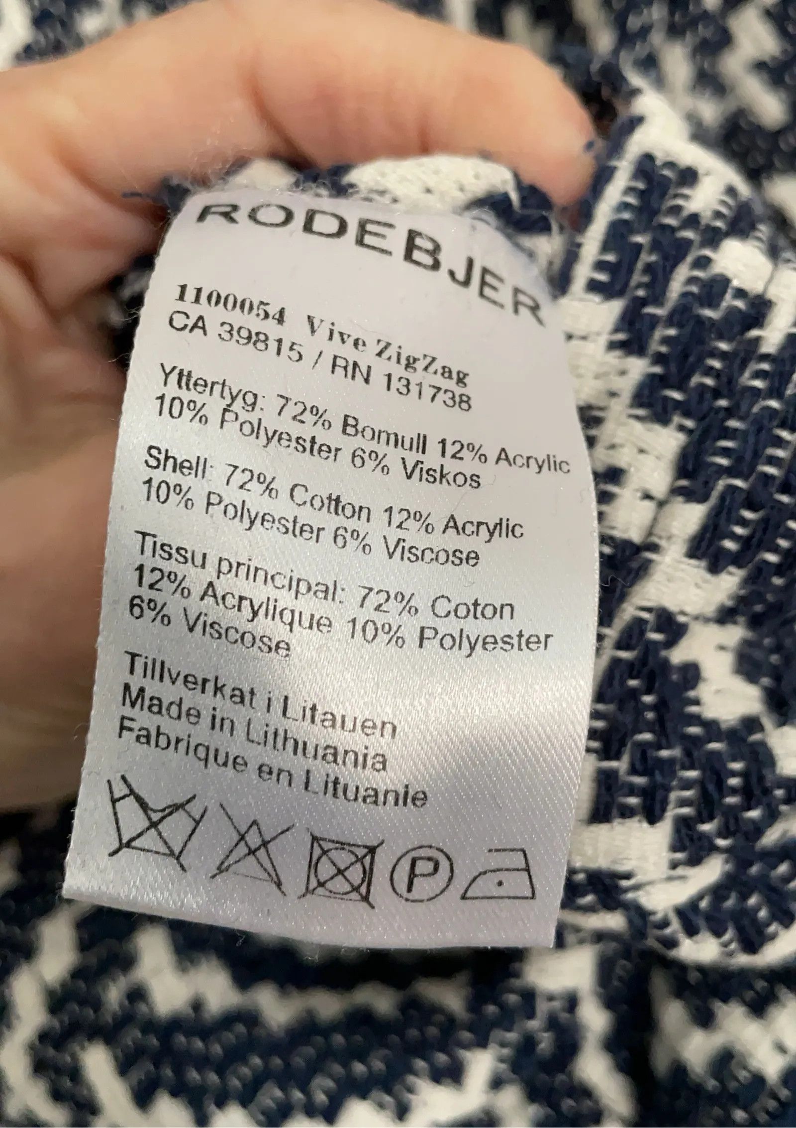 Rodebjer Rodebjer Vive Zig-Zag Dress Size M / US 6-8 / IT 42-44 - 3 Thumbnail