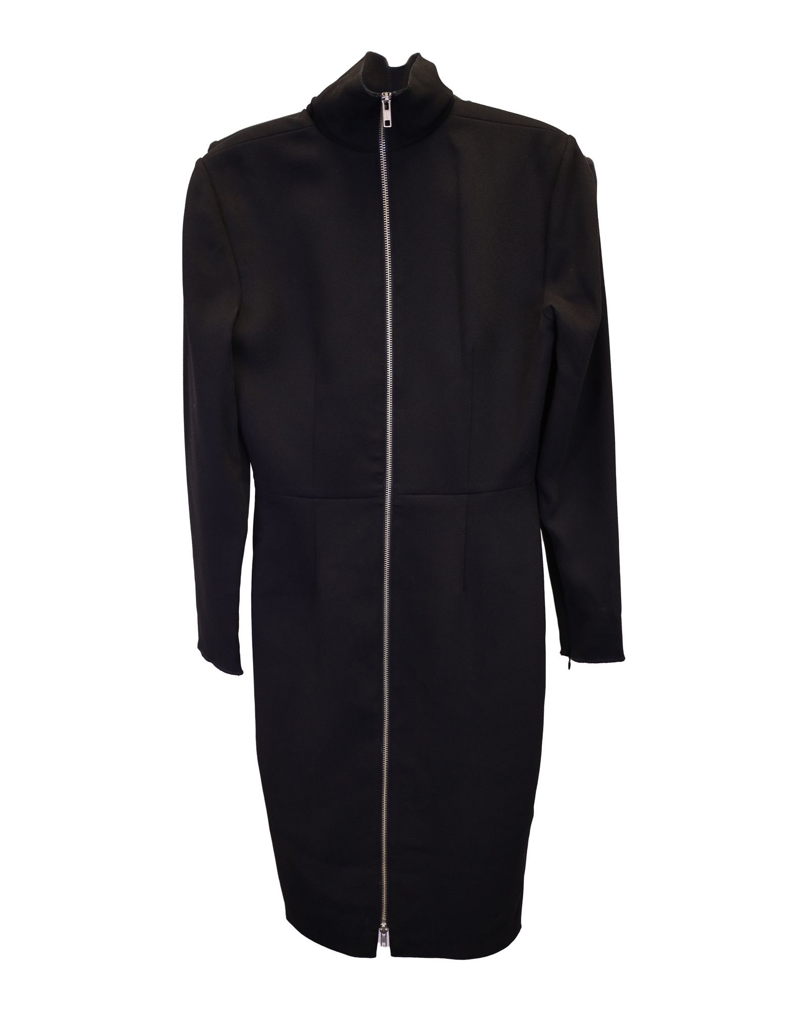 Alex Perry Alex Perry Mock Neck Dress in Black Triacetate Size S / US 4 / IT 40 - 2 Thumbnail
