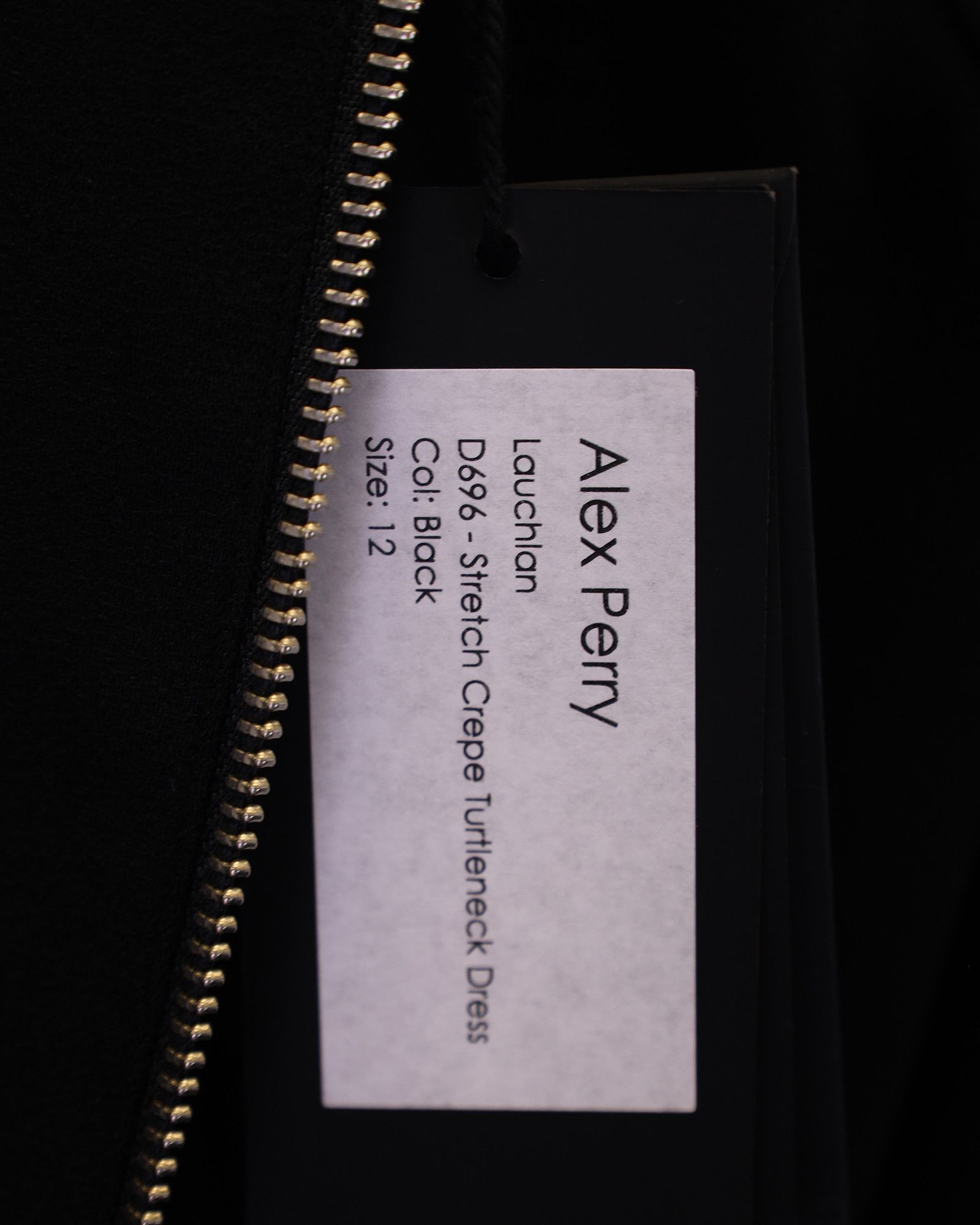 Alex Perry Alex Perry Mock Neck Dress in Black Triacetate Size S / US 4 / IT 40 - 4 Thumbnail