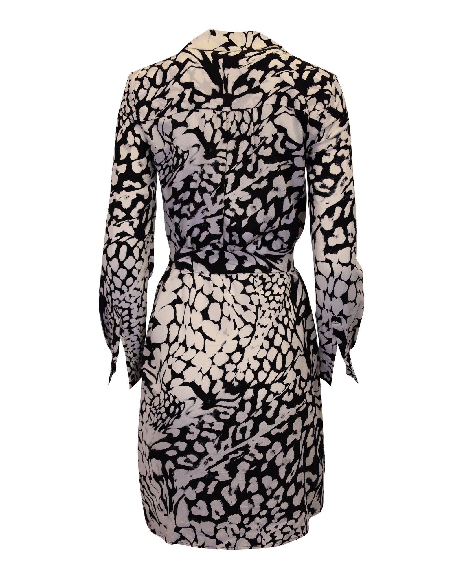 Diane von Furstenberg Diane Von Furstenberg Prita Printed Shirt Dress in White Sil Size XS / US 0-2 / IT 36-38 - 3 Thumbnail