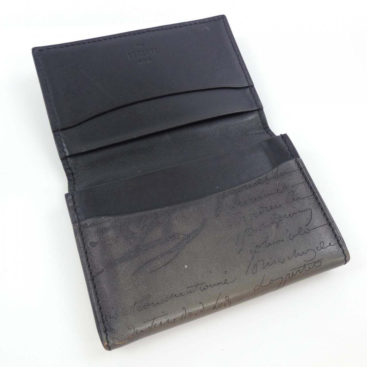 Berluti Berluti Berluti Scritto Leather Card Case Leather Card Case DUTY FREE for USA Size ONE SIZE - 4 Thumbnail