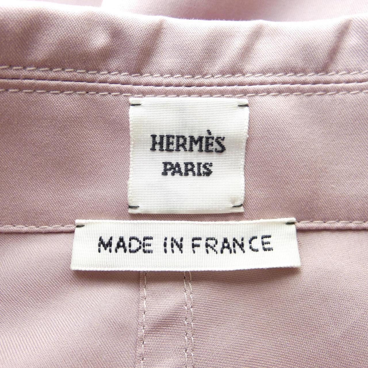 Hermes Hermes Hermes Clou De Selle Silk Shirt Textile Dress Shirt DUTY FREE for USA Size ONE SIZE - 4 Thumbnail