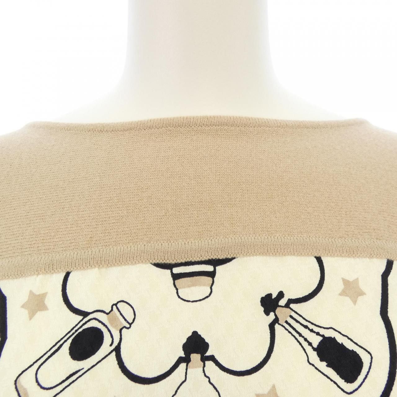 Hermes Hermes Hermes QU IMPORTE LE FLACON Cashmere Blend Knit Textile Tops DUTY FREE for USA Size ONE SIZE - 5 Thumbnail