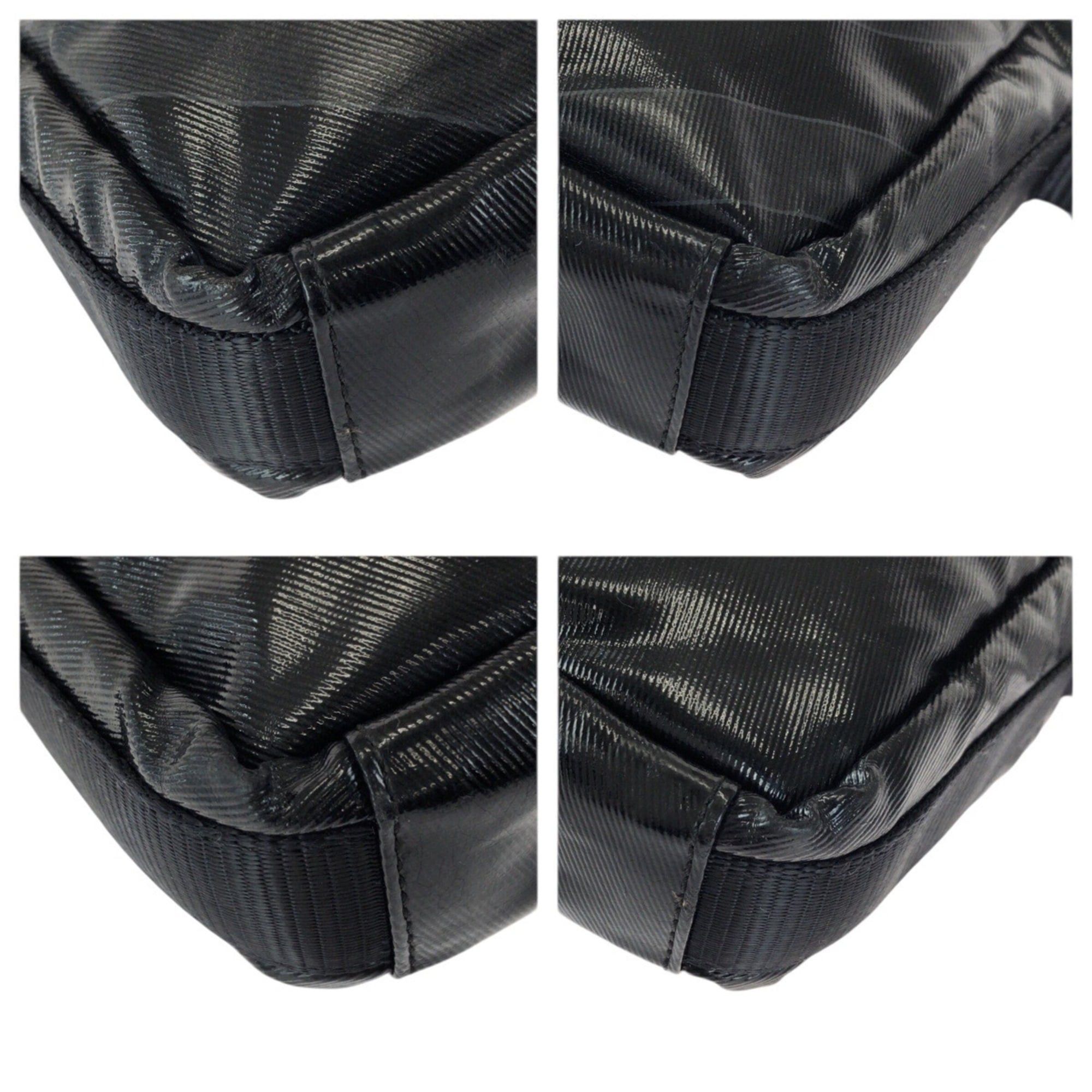 Chanel CHANEL Sport Line Coco Mark Black Coated Canvas Shoulder Bag/Pouch for Women Size ONE SIZE - 3 Thumbnail