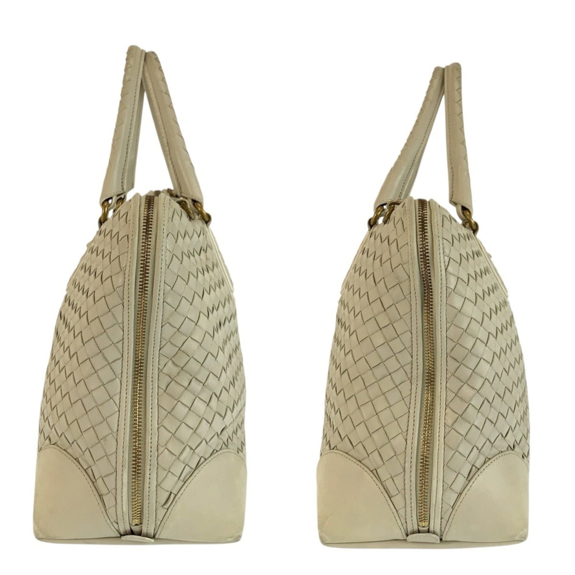 Bottega Veneta BOTTEGA VENETA Intrecciato Ivory Leather Handbag/Shoulder Bag (194403 VFEDO 9541) for Women Size ONE SIZE - 8 Thumbnail