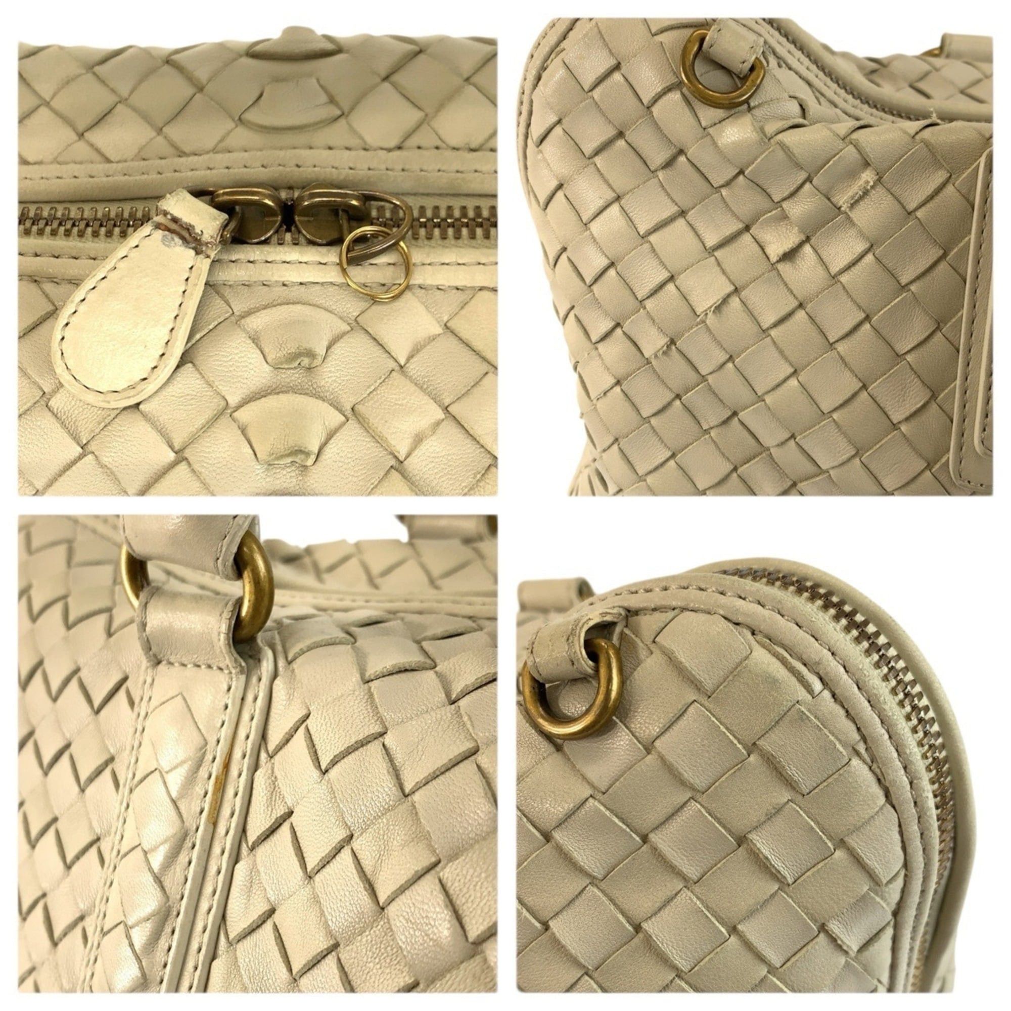 Bottega Veneta BOTTEGA VENETA Intrecciato Ivory Leather Handbag/Shoulder Bag (194403 VFEDO 9541) for Women Size ONE SIZE - 5 Thumbnail