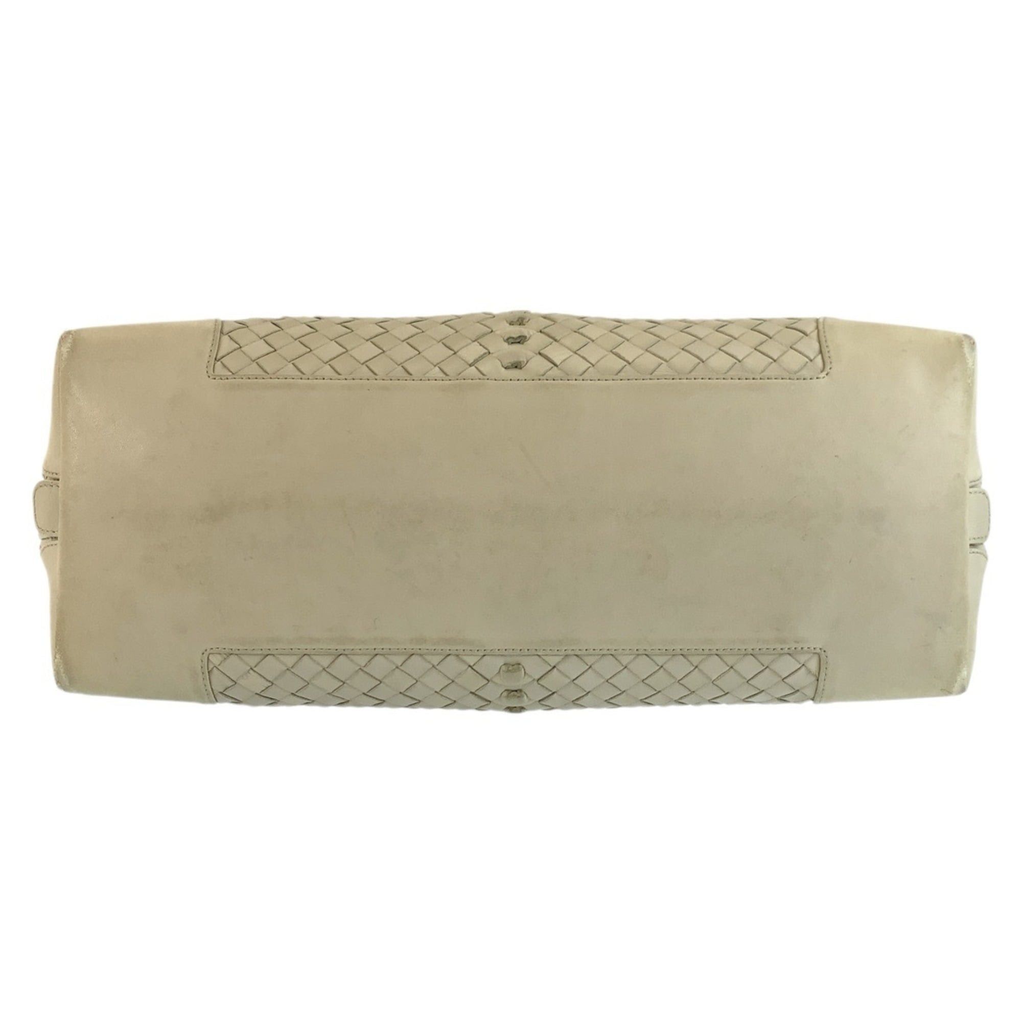 Bottega Veneta BOTTEGA VENETA Intrecciato Ivory Leather Handbag/Shoulder Bag (194403 VFEDO 9541) for Women Size ONE SIZE - 10 Thumbnail