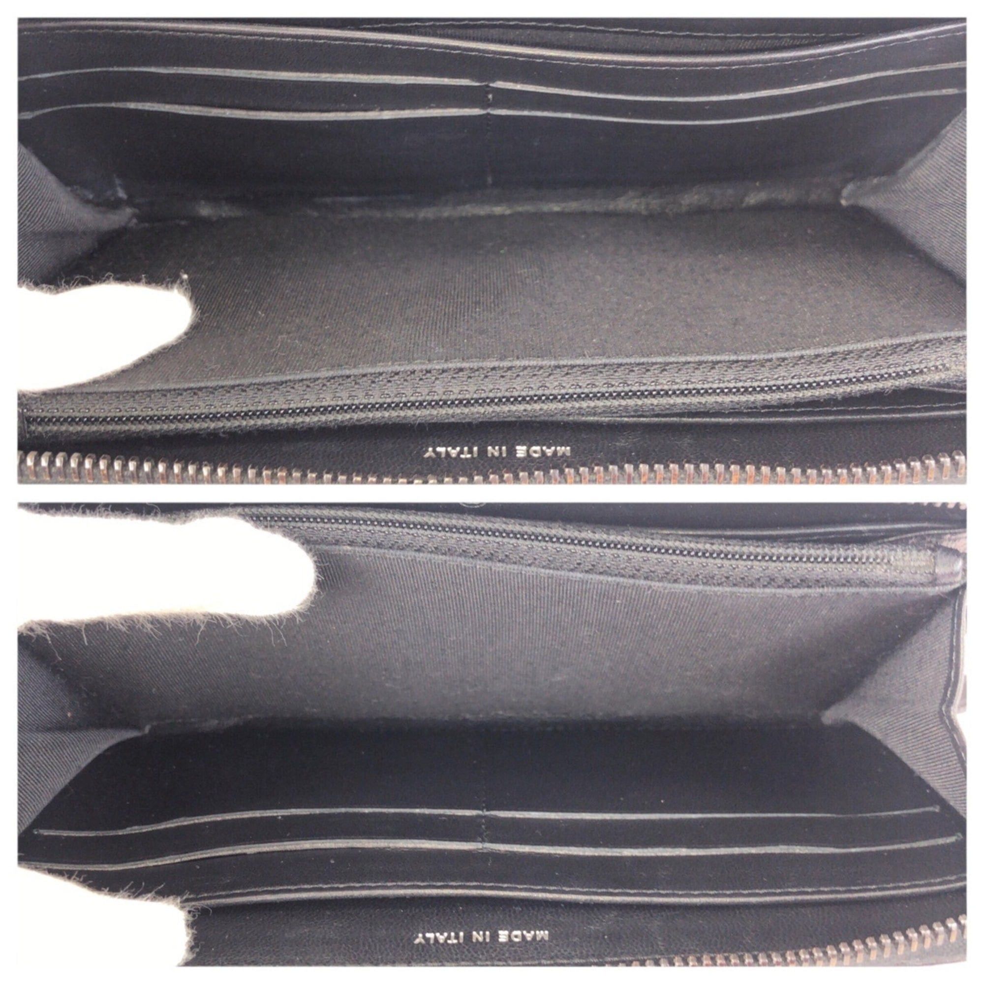 Chanel CHANEL Chevron V-stitch Coco Mark Black Lambskin Long Wallet with Gunmetal Hardware, Round Zipper, for Women Size ONE SIZE - 9 Thumbnail