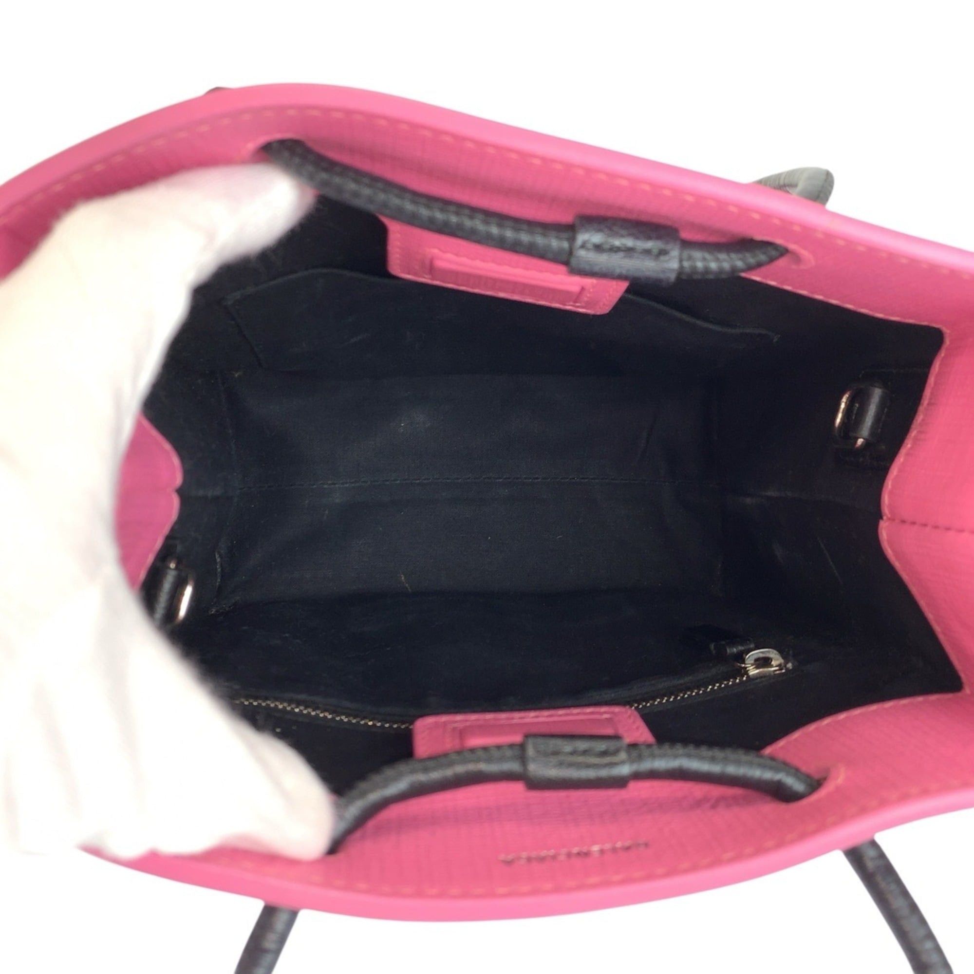 Balenciaga BALENCIAGA Shopping Tote XXS Pink Black Silver Hardware Leather 572411 Bag Shoulder 2-way Women's Size ONE SIZE - 9 Thumbnail
