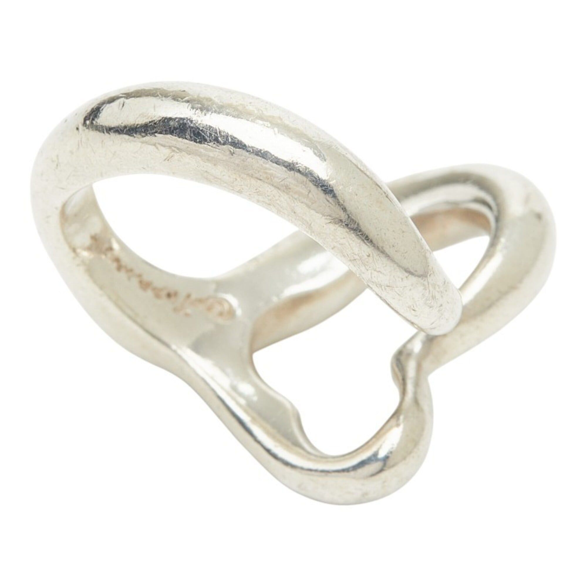 Tiffany & Co. Tiffany & Co. Elsa Peretti Open Heart Ring, Sterling Silver (SV925), Women's Ring. Size ONE SIZE - 5 Thumbnail