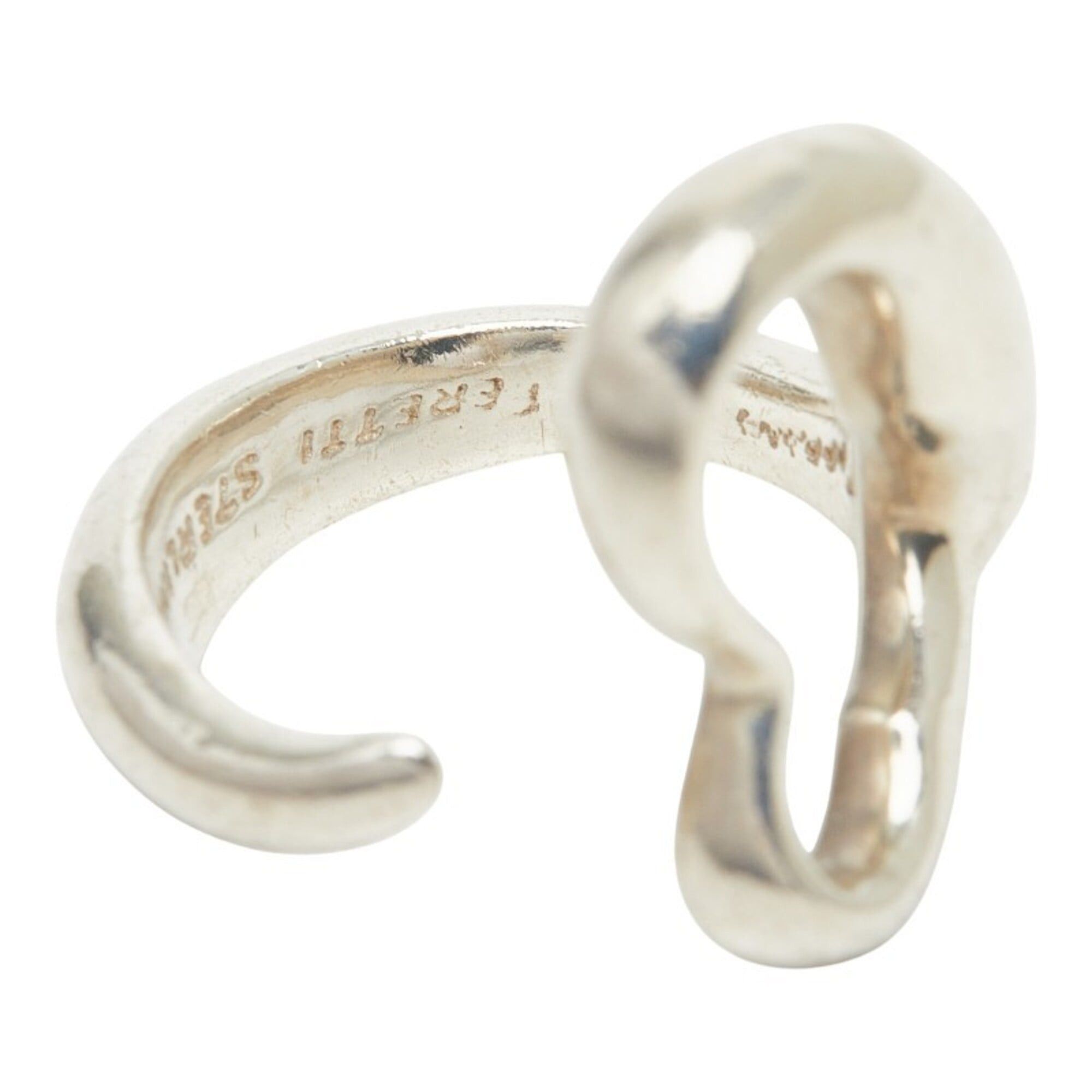 Tiffany & Co. Tiffany & Co. Elsa Peretti Open Heart Ring, Sterling Silver (SV925), Women's Ring. Size ONE SIZE - 7 Thumbnail