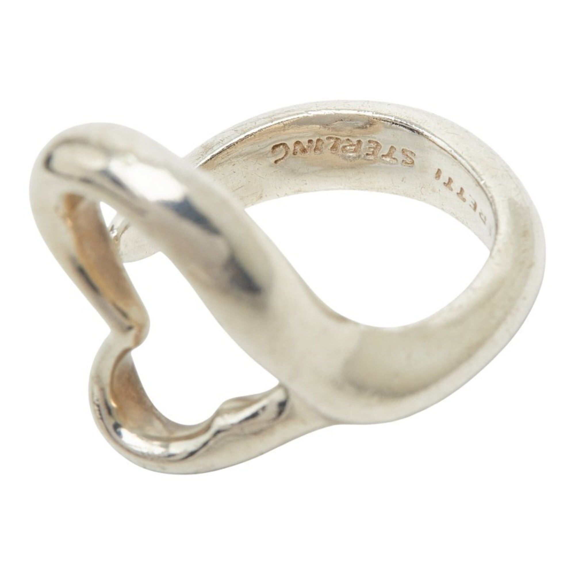 Tiffany & Co. Tiffany & Co. Elsa Peretti Open Heart Ring, Sterling Silver (SV925), Women's Ring. Size ONE SIZE - 8 Thumbnail