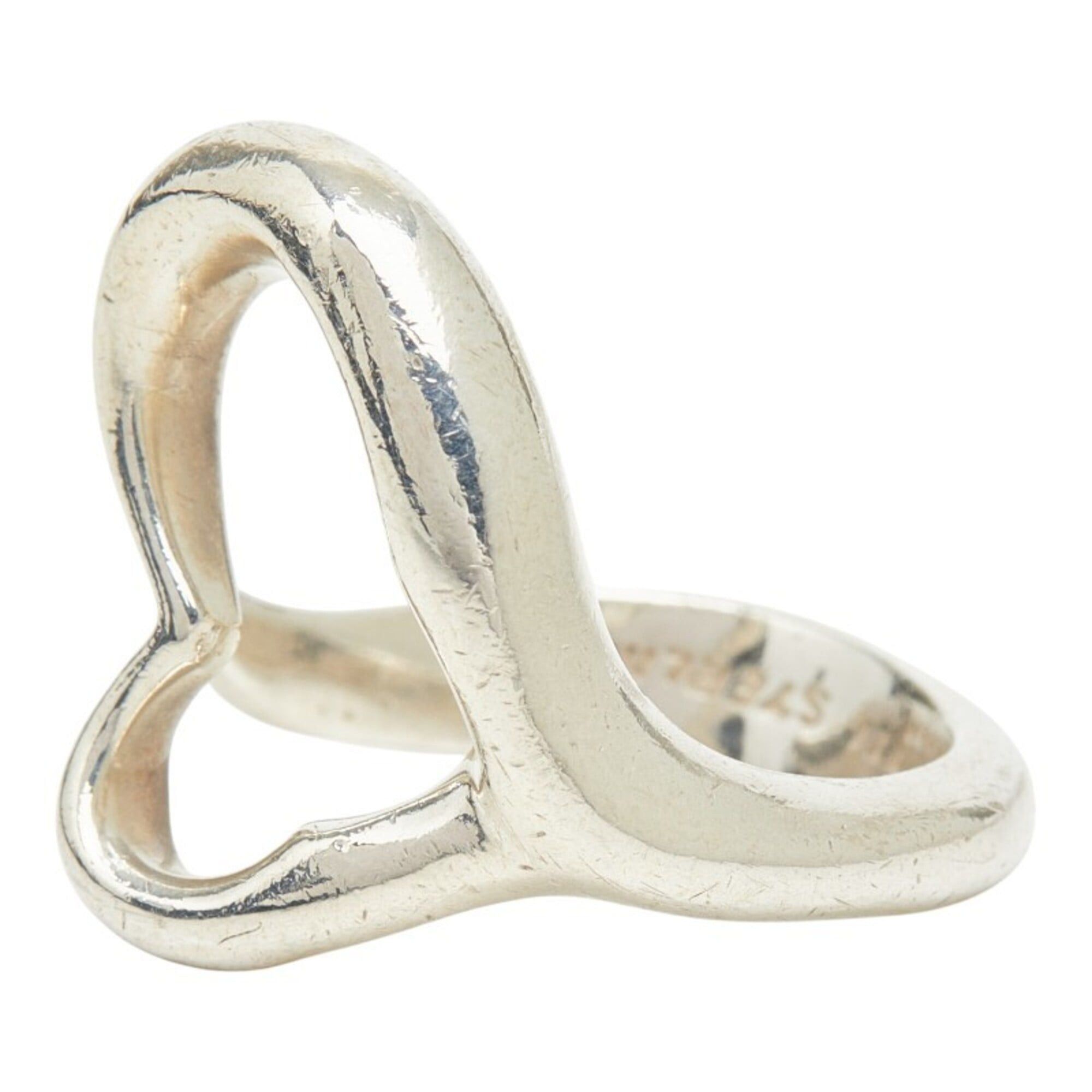 Tiffany & Co. Tiffany & Co. Elsa Peretti Open Heart Ring, Sterling Silver (SV925), Women's Ring. Size ONE SIZE - 2 Thumbnail