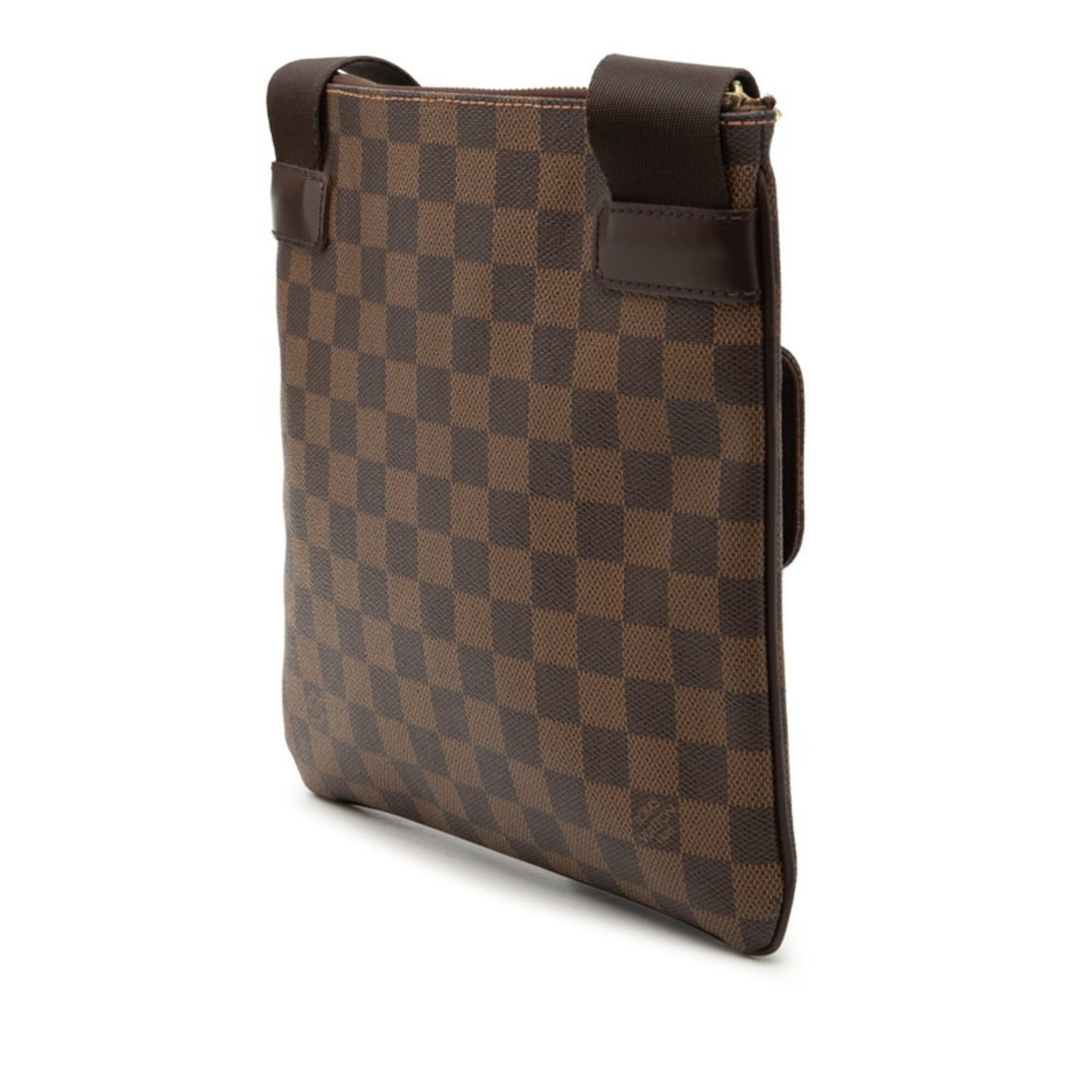 Louis Vuitton Louis Vuitton Damier Pochette Melville Crossbody Shoulder Bag N51127 Brown Leather Women's LOUIS VUITTON Size ONE SIZE - 2 Thumbnail